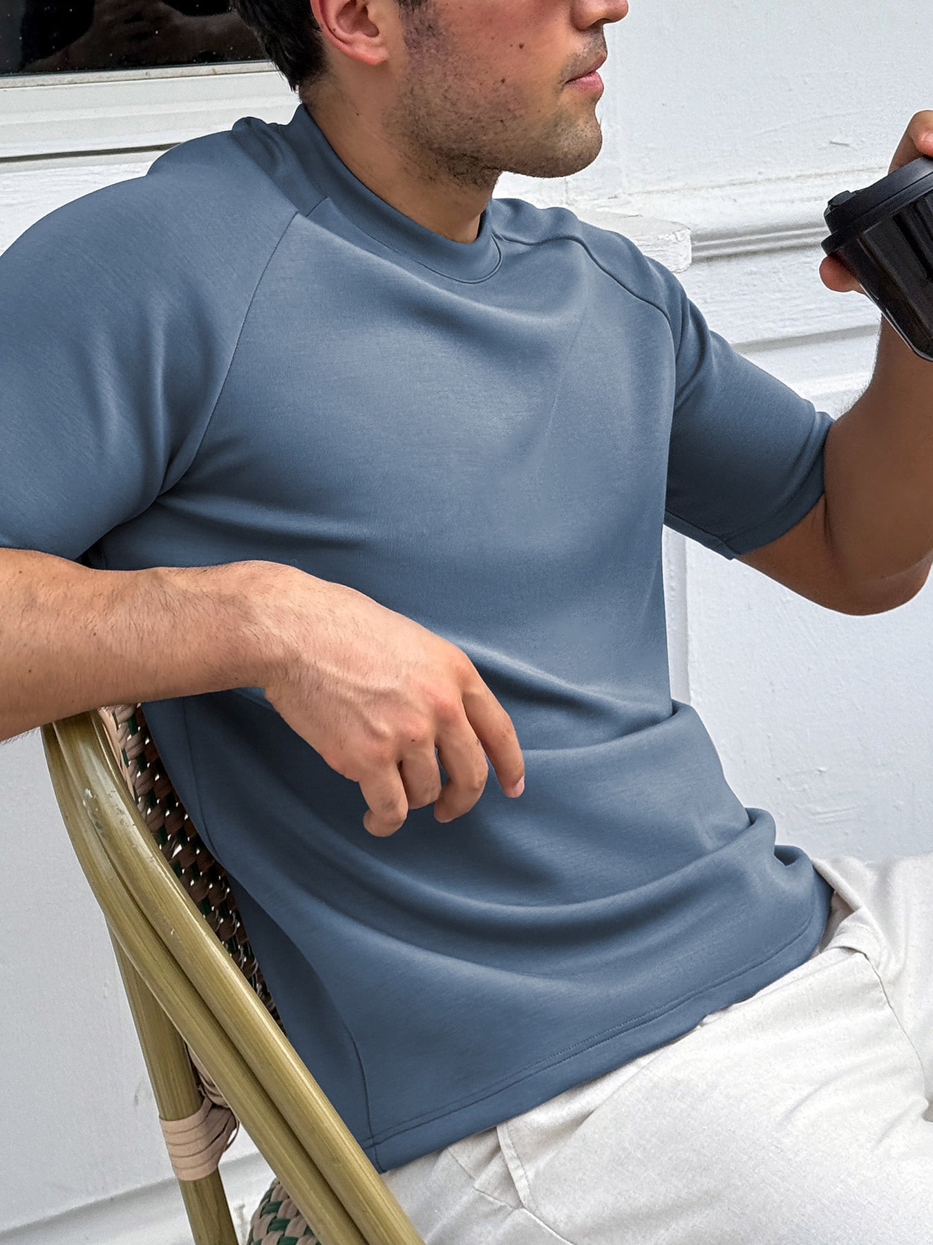 Modal Blend Short-Sleeve Raglan Tee