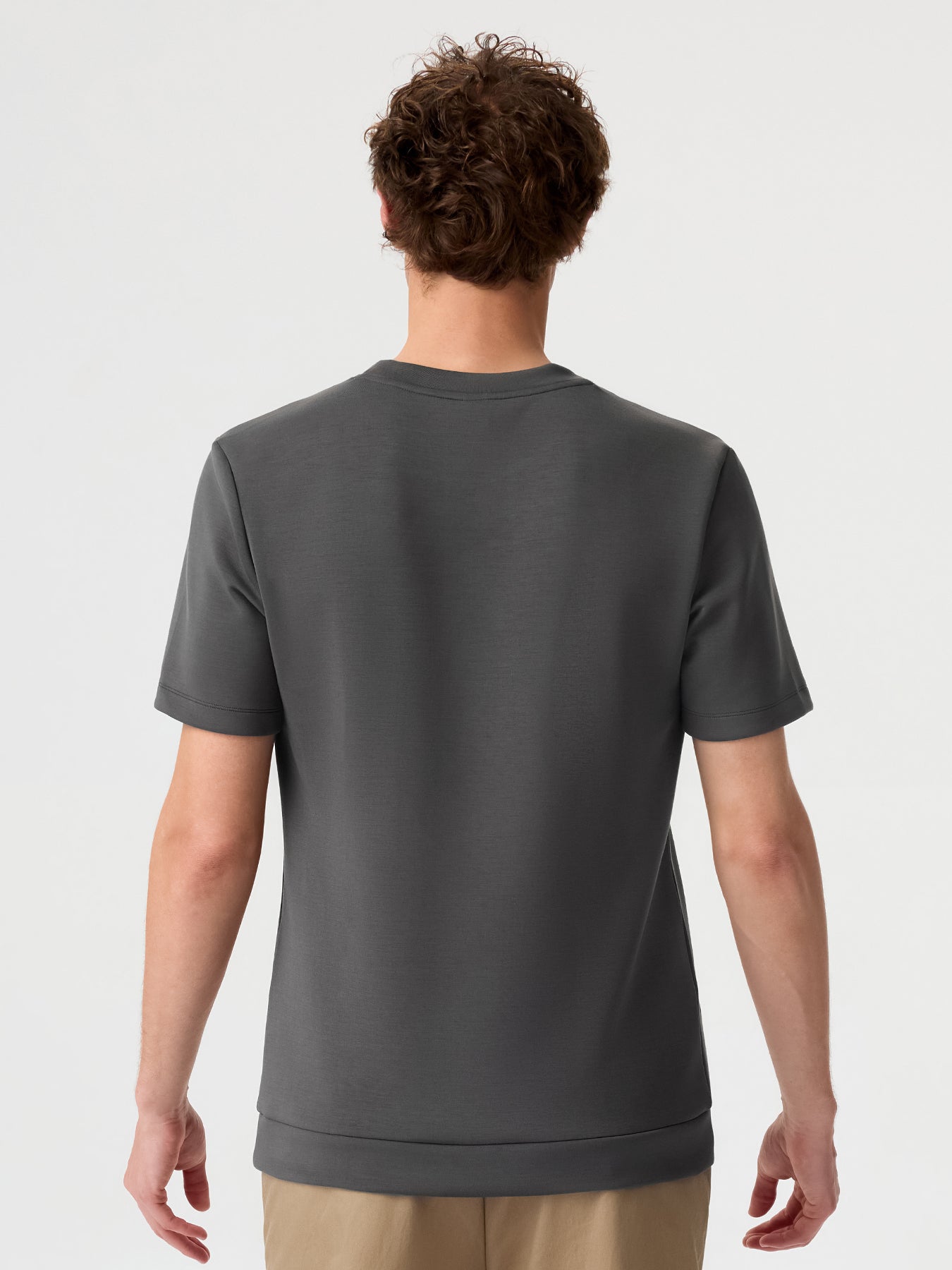 Modal Blend Short Sleeve Tee Shoulder Stitch