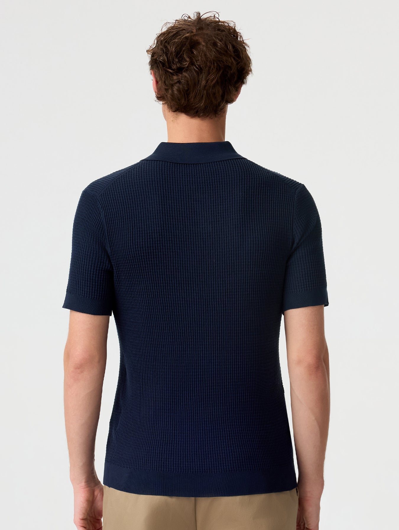 FlexKnit Active Knitted Buttonless Polo