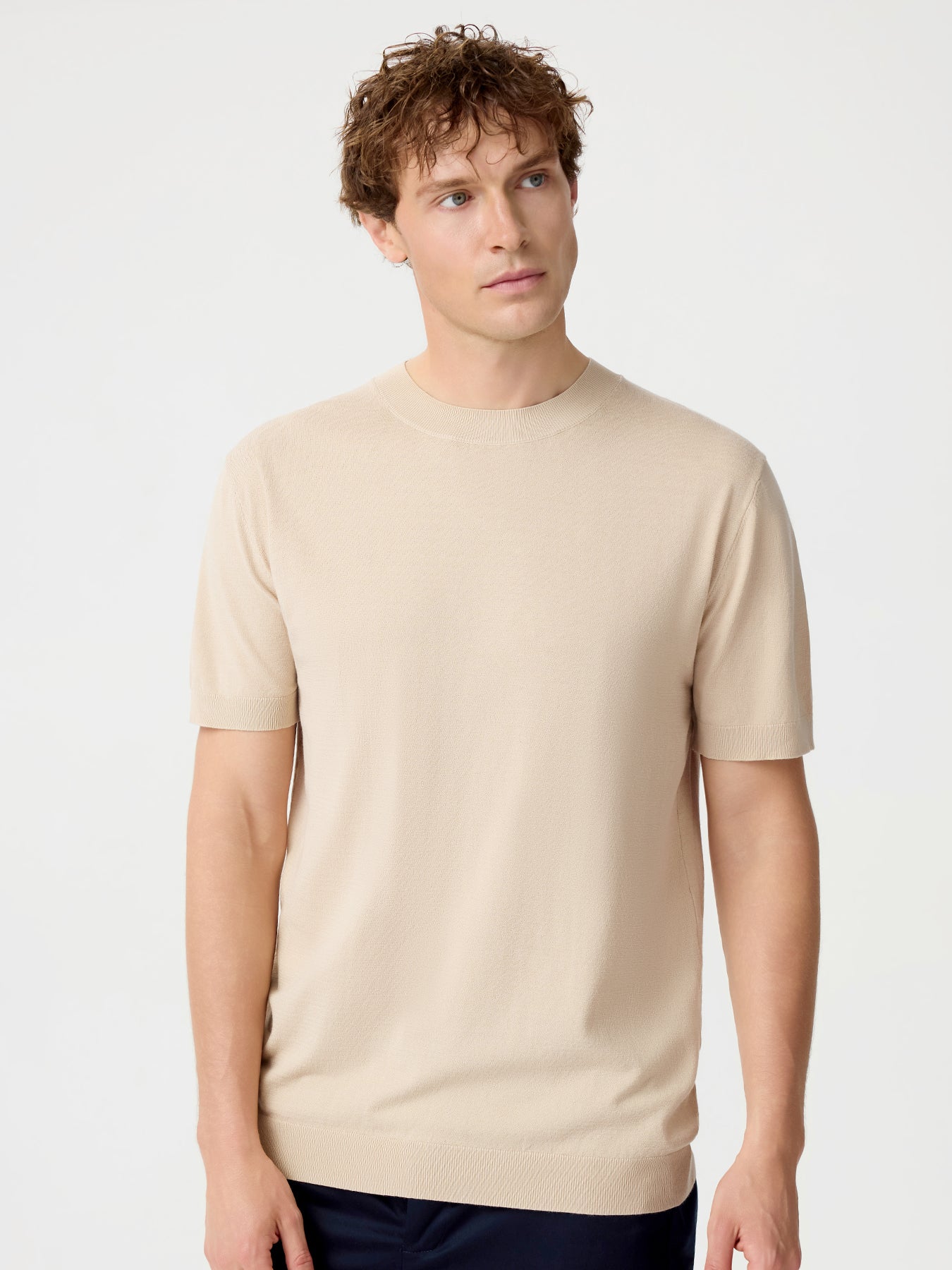 GentleKnit Short Sleeve Knitted T-Shirt