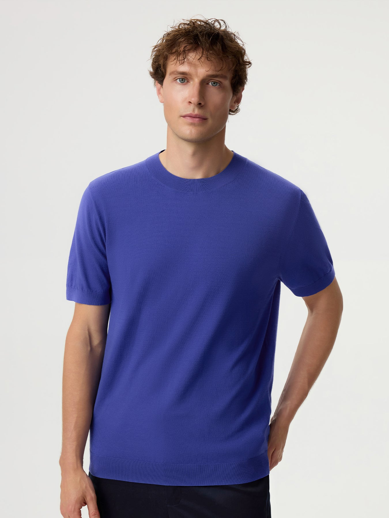 GentleKnit Short Sleeve Knitted T-Shirt