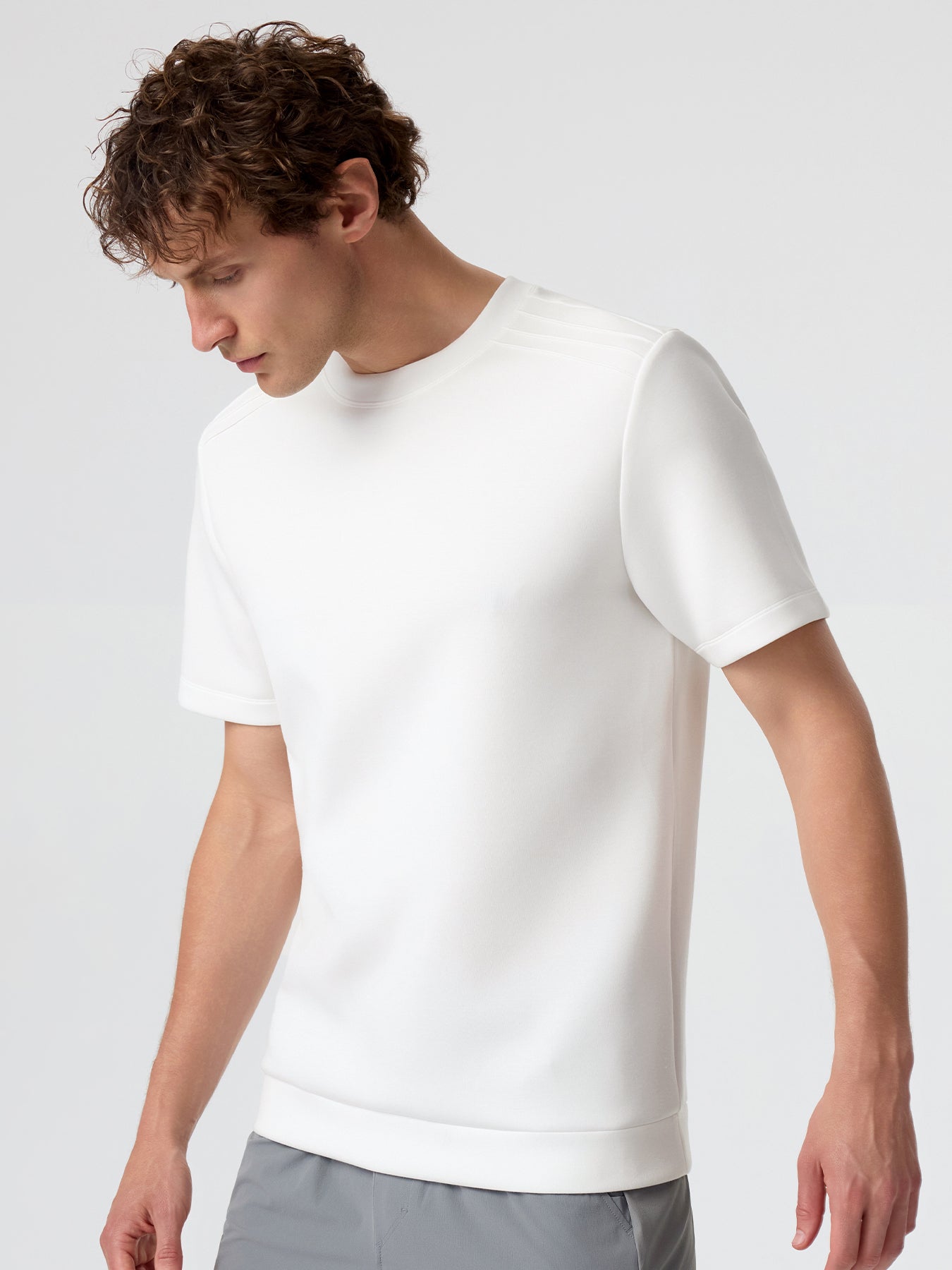 Modal Blend Short Sleeve Tee Shoulder Stitch