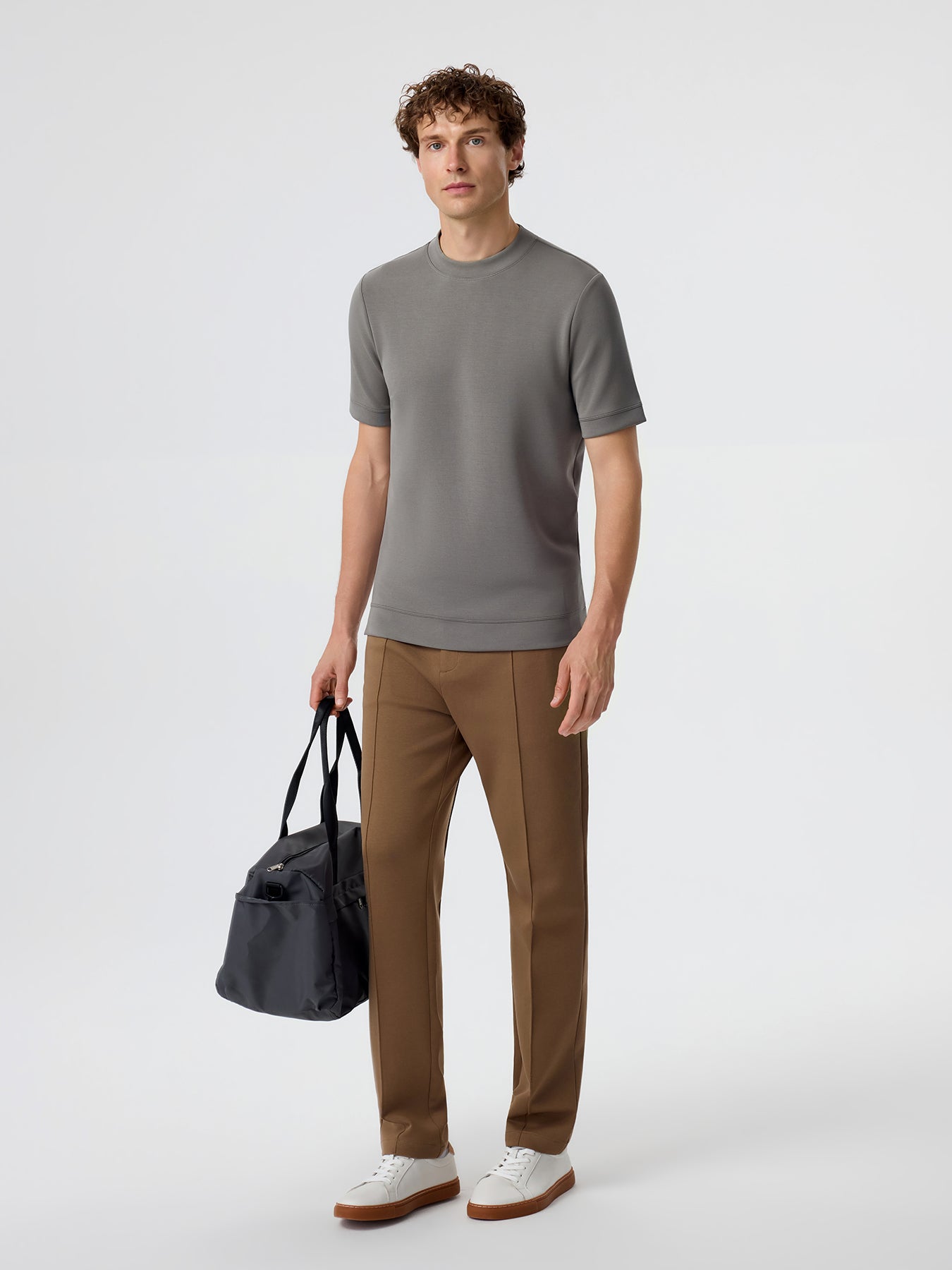 Modal Blend Short Sleeve Tee:Slim Fit