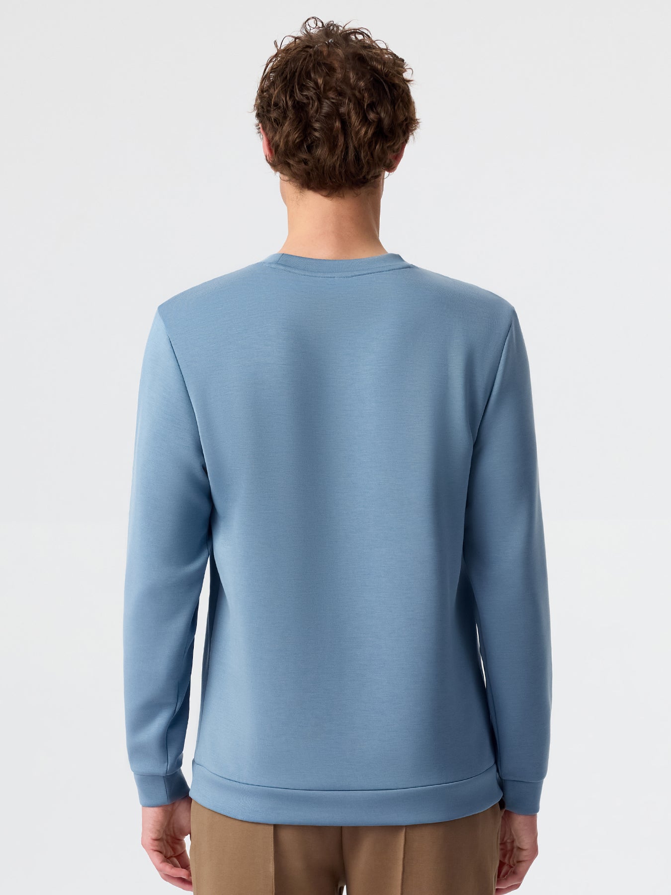 Modal Blend Long Sleeve Tee Shoulder Stitch