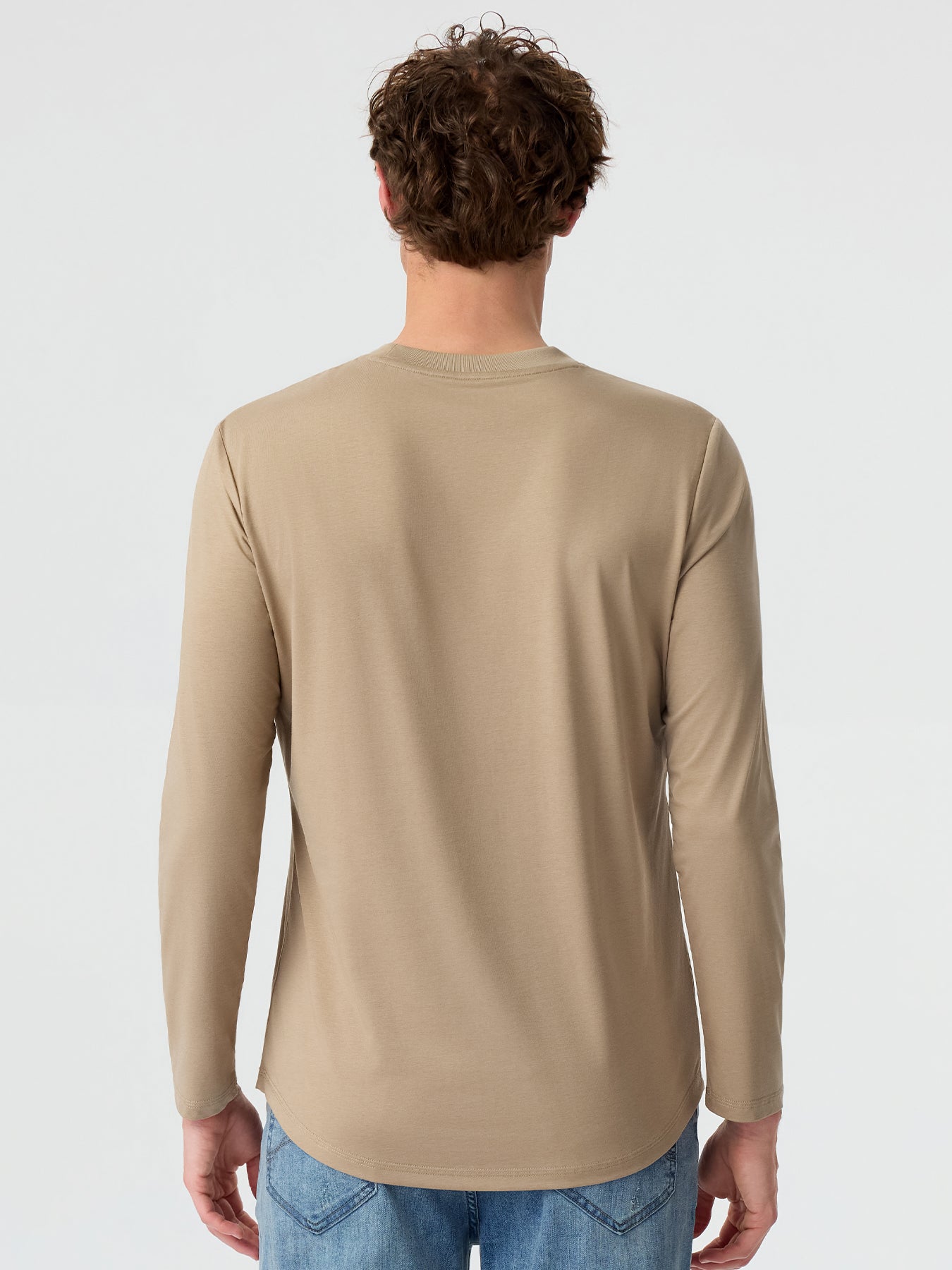 StaySmooth Slim Fit Long Sleeve Curve Hem Tee: New Colors