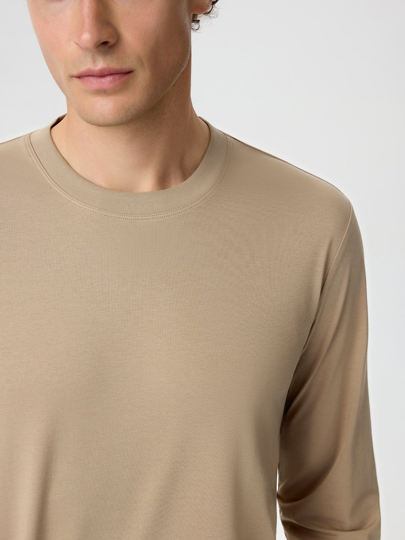 StaySmooth Slim Fit Long Sleeve Curve Hem Tee: New Colors
