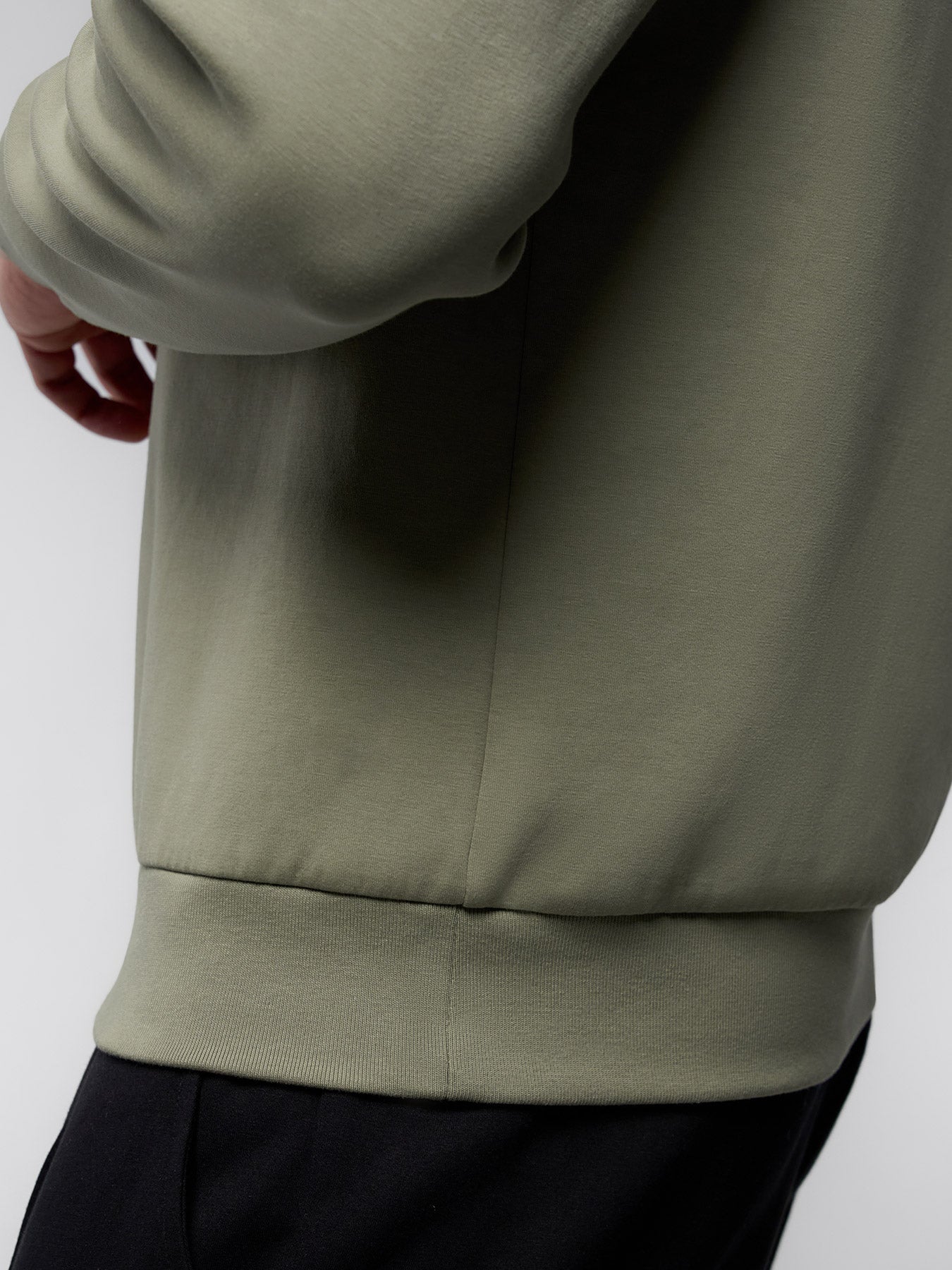 CozySpacer SuedePatch Button Sweatshirt