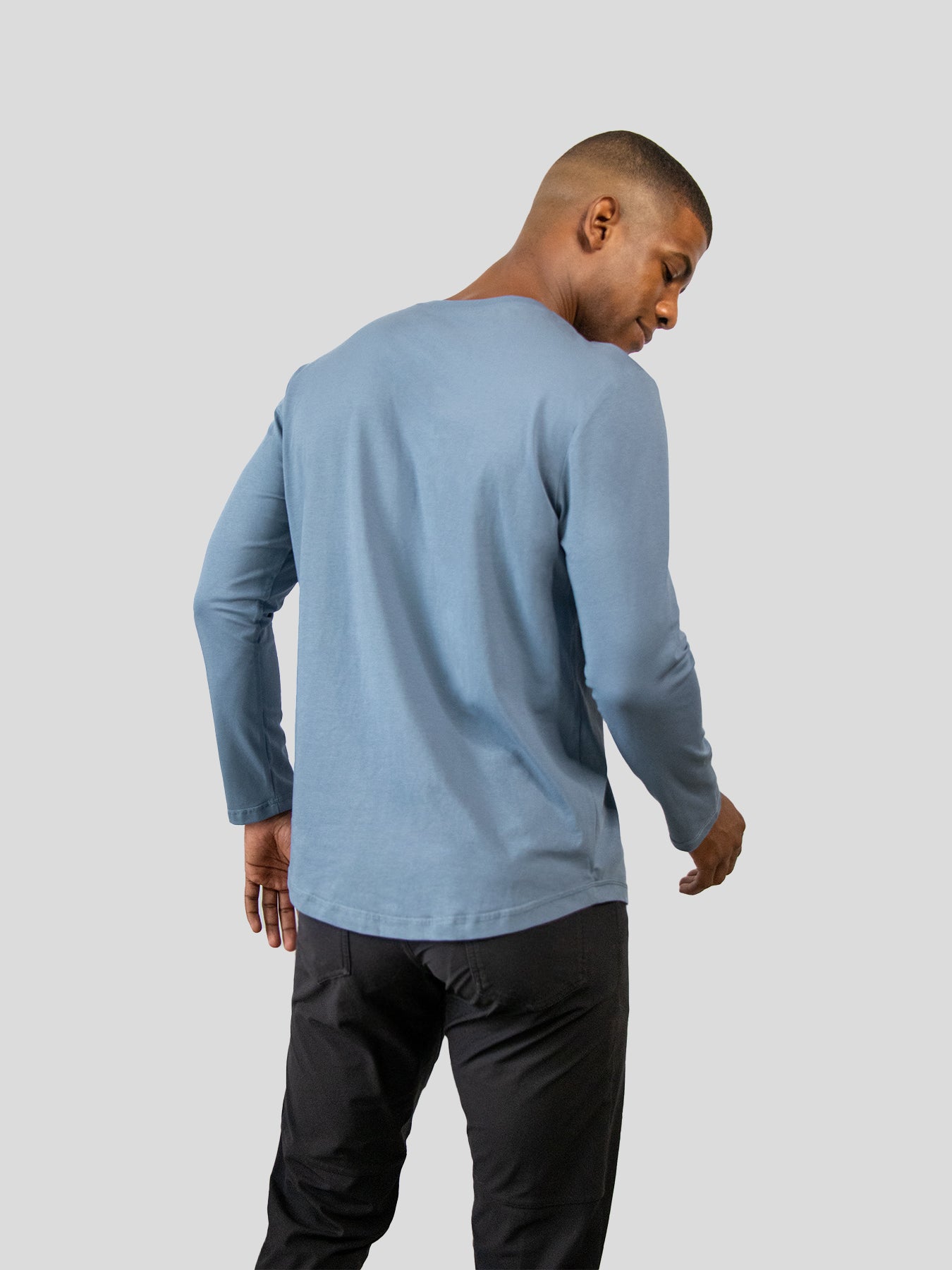 StaySmooth Slim Fit Long Sleeve Curve Hem Tee: New Colors