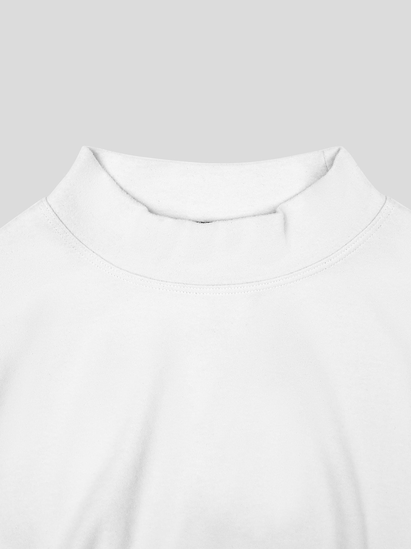 Ultimate Fleece Mock Neck Long Sleeve Tee