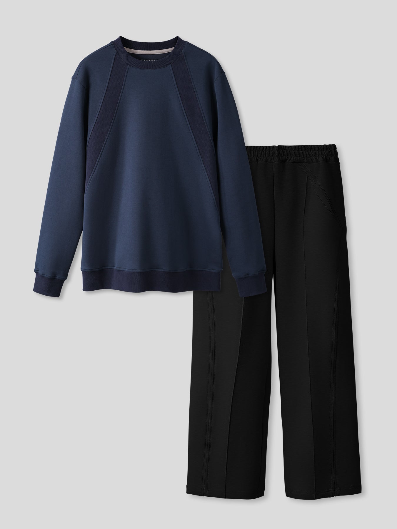 Weekend Performance Sweatshirt And Wide Leg Pants Set