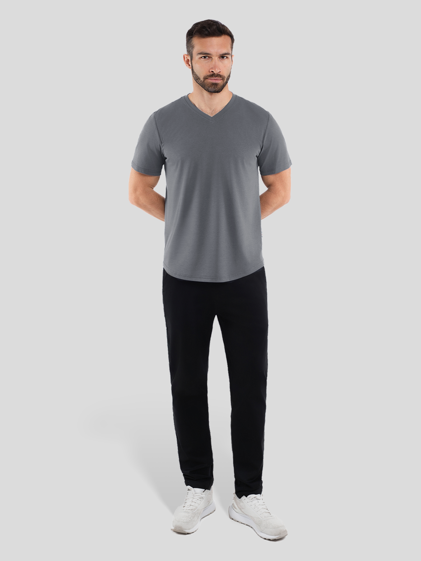 StayCool 2.0 V-neck Curve-Hem Tee: Classic Fit