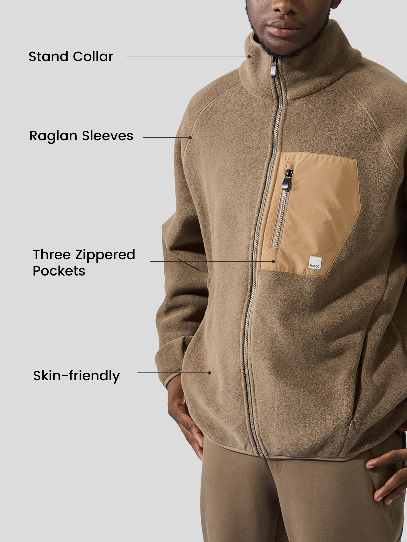 Polar Fleece Utility Pocket Jacket