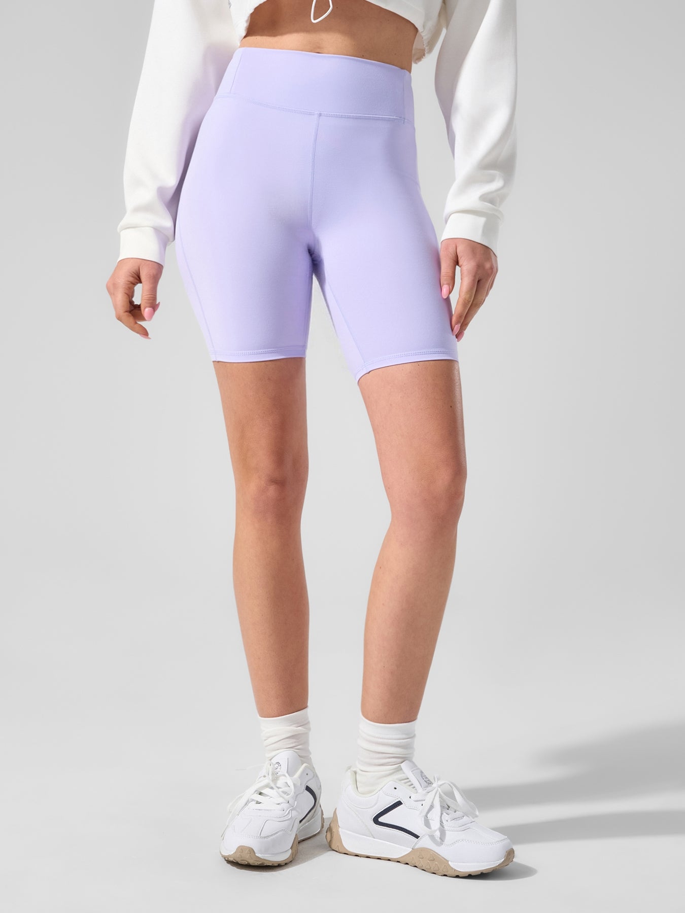 Smoothblend Tummy Control Shaping High-Waisted Short Leggings with Zip Pocket