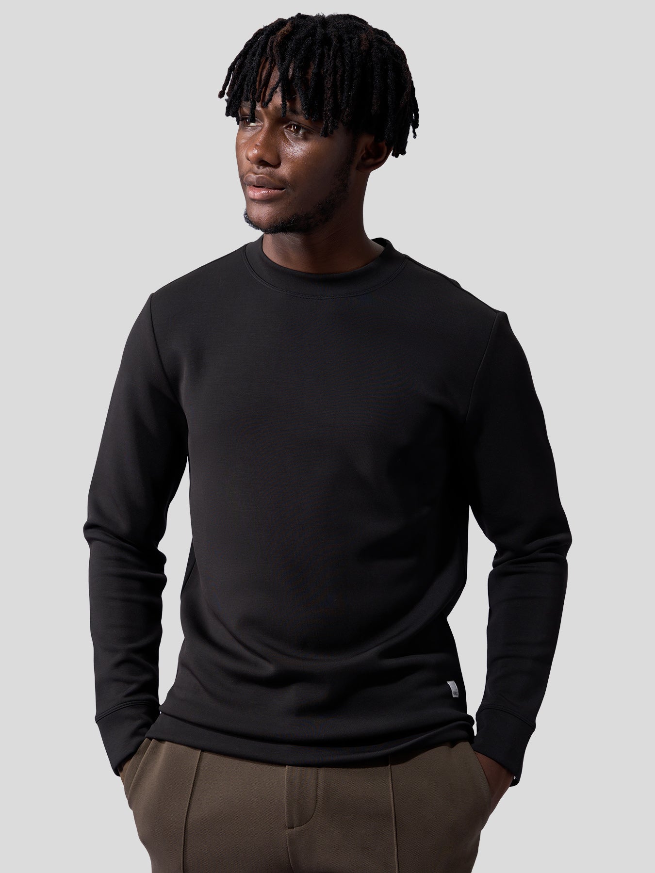 Modal Blend Crew Neck Sweatshirt