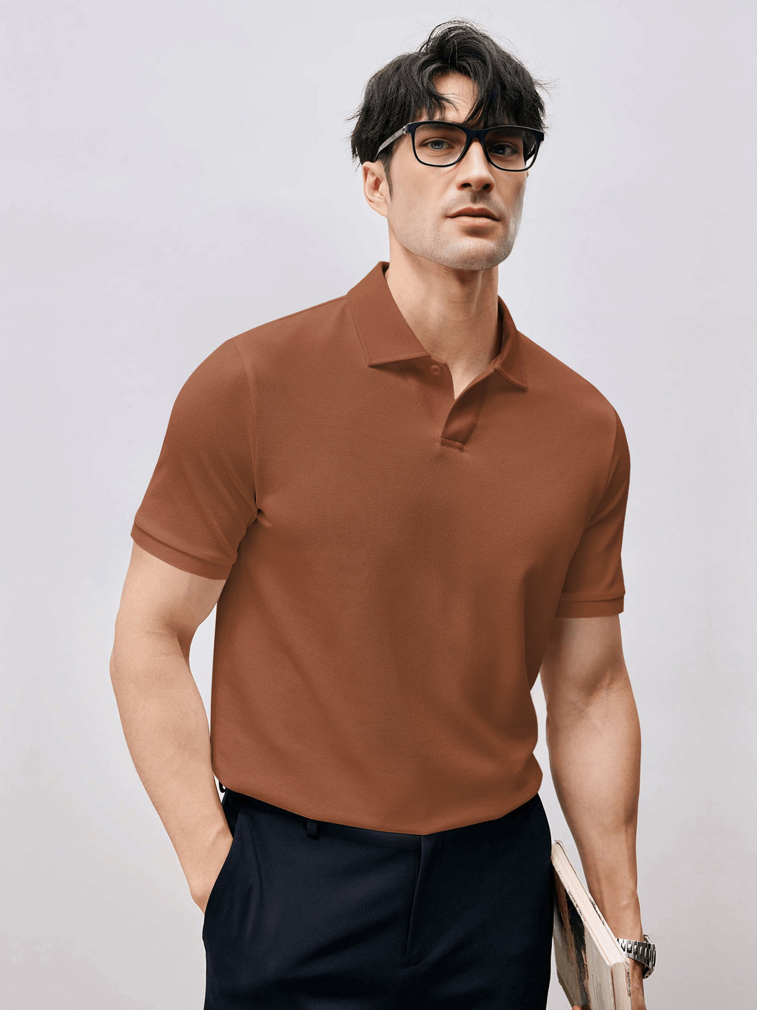 BreezeLuxe Breathable Piqué Cotton Short Sleeve Polo |