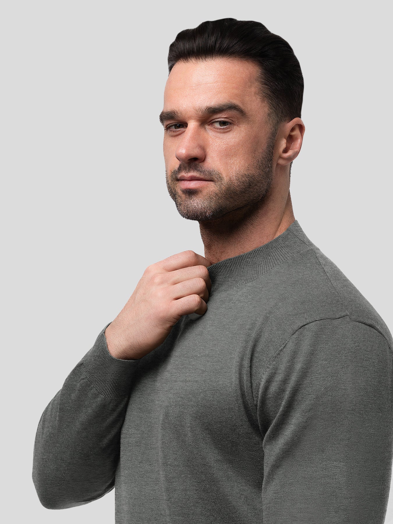 GentleKnit Ultra-Soft Mock Neck Sweater