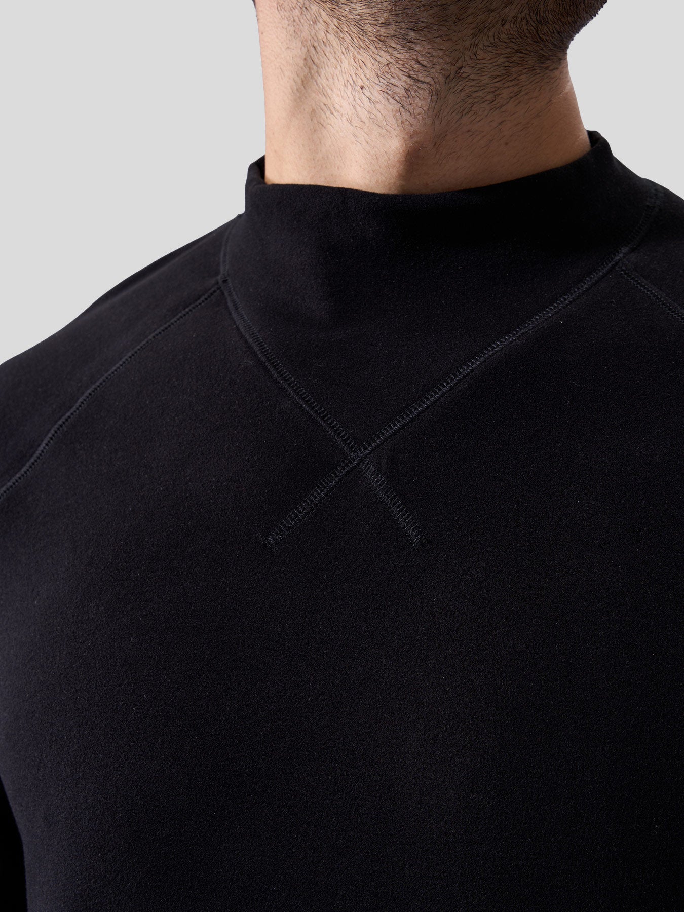Thermo Fleece Mock Neck Sweatshirt