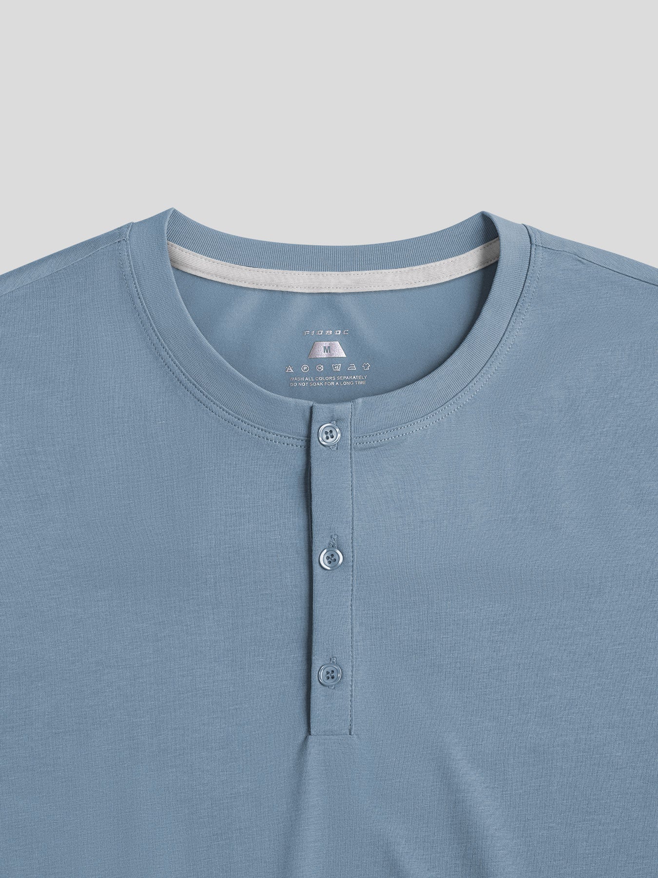 StaySmooth Langarm-Henley-T-Shirt mit Drop-Cut