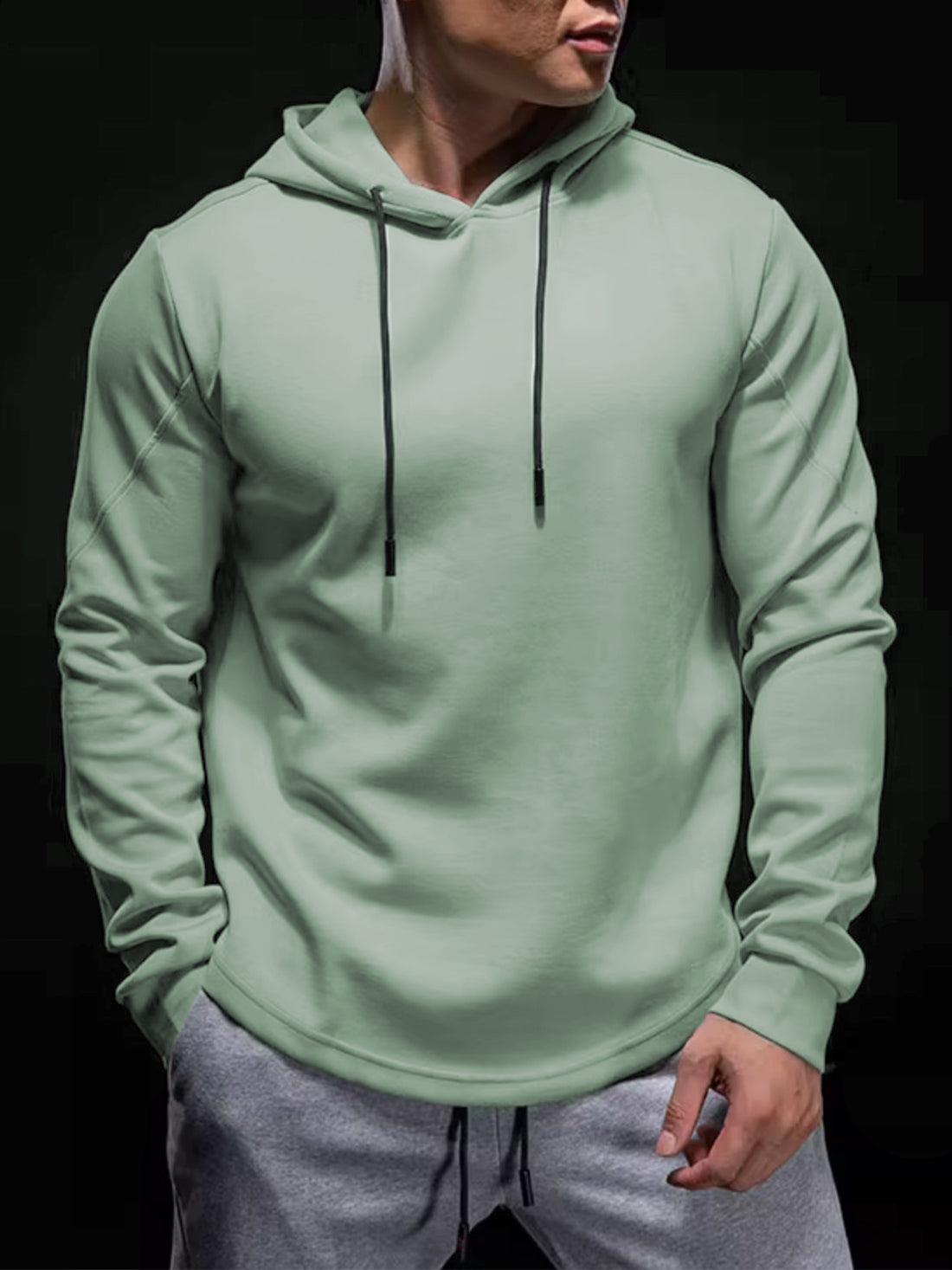 CozySpacer Curve Hem Hoodie |