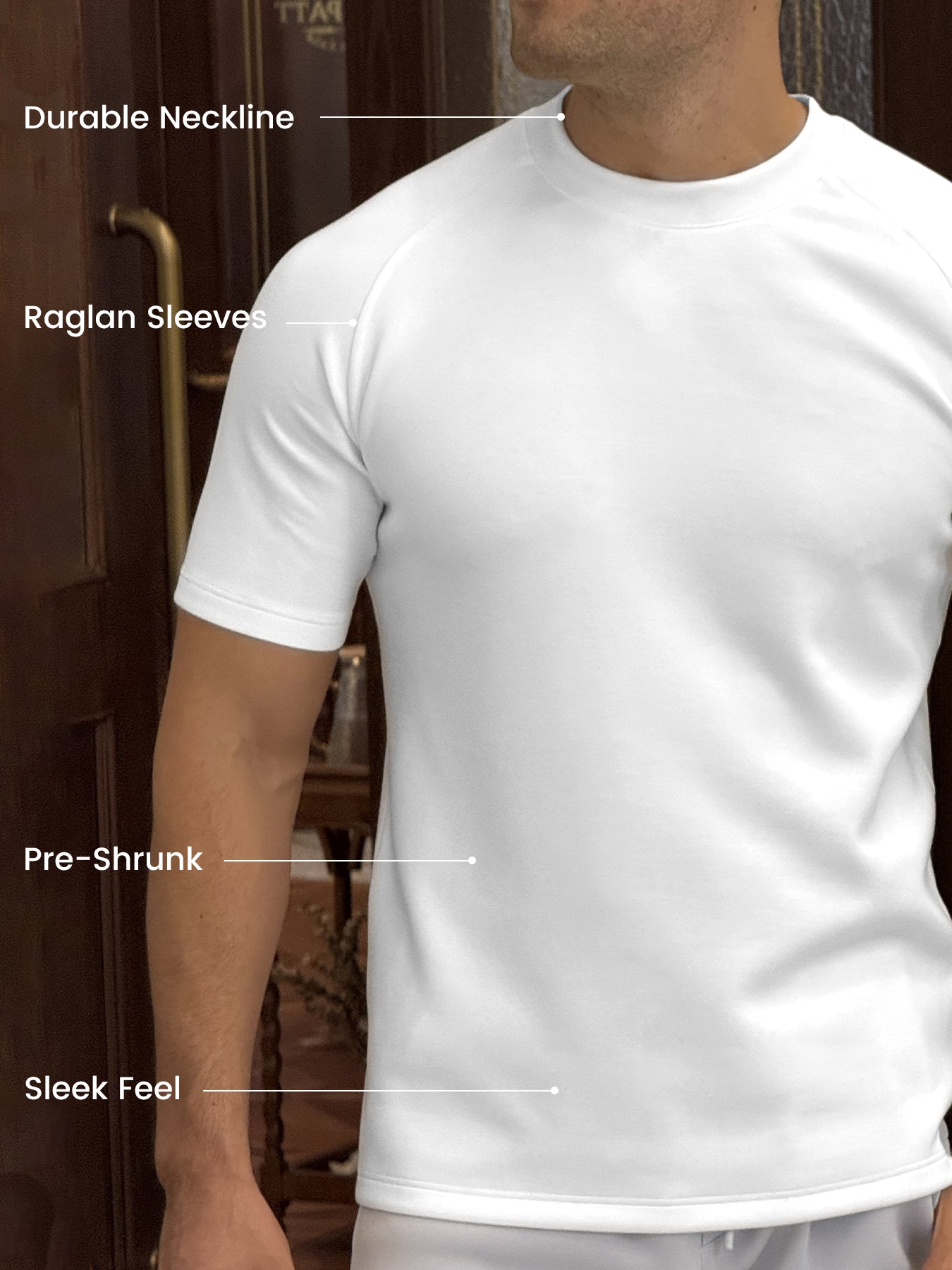 Modal Blend Short-Sleeve Raglan Tee