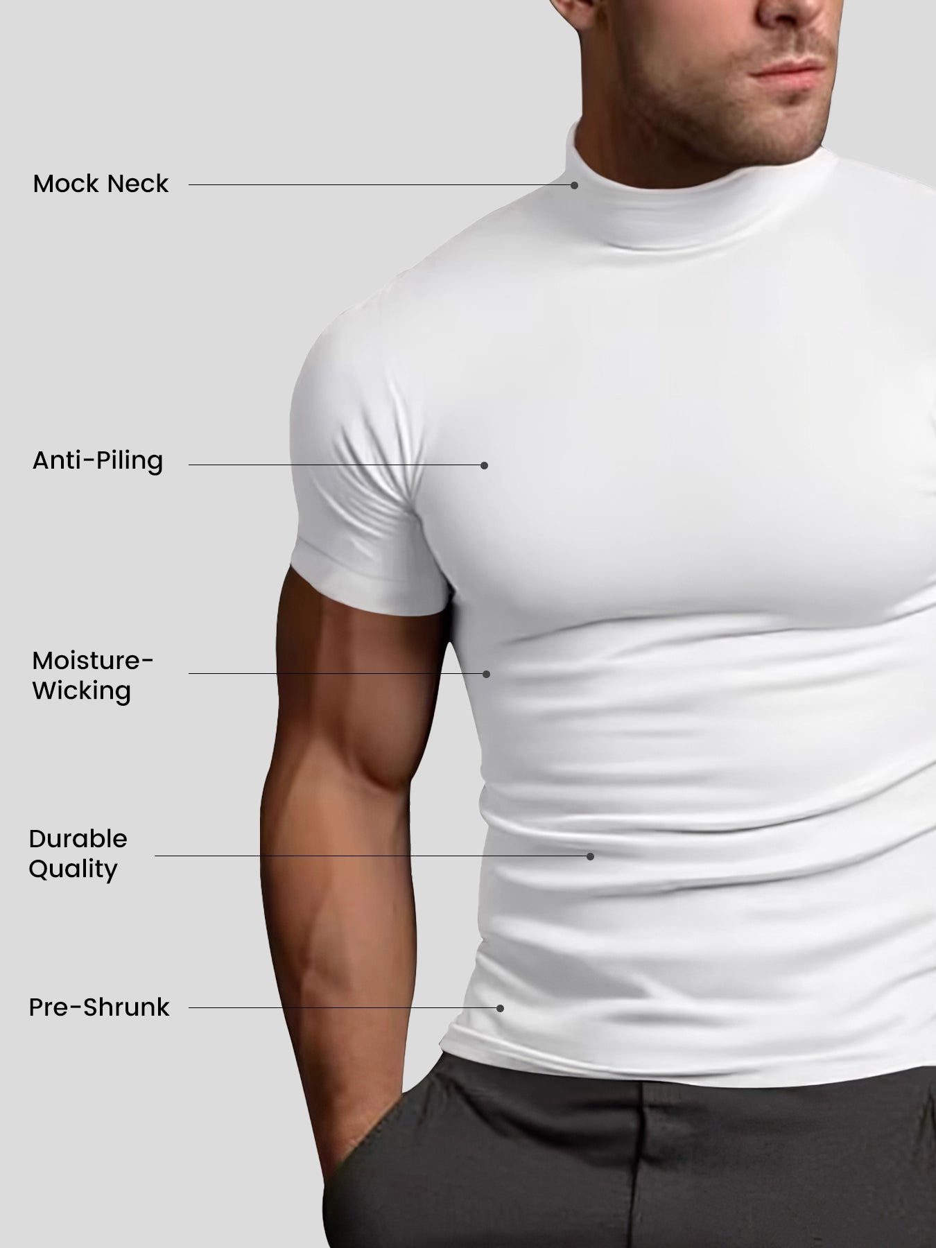 StayCool 2.0 Mock Neck Tee