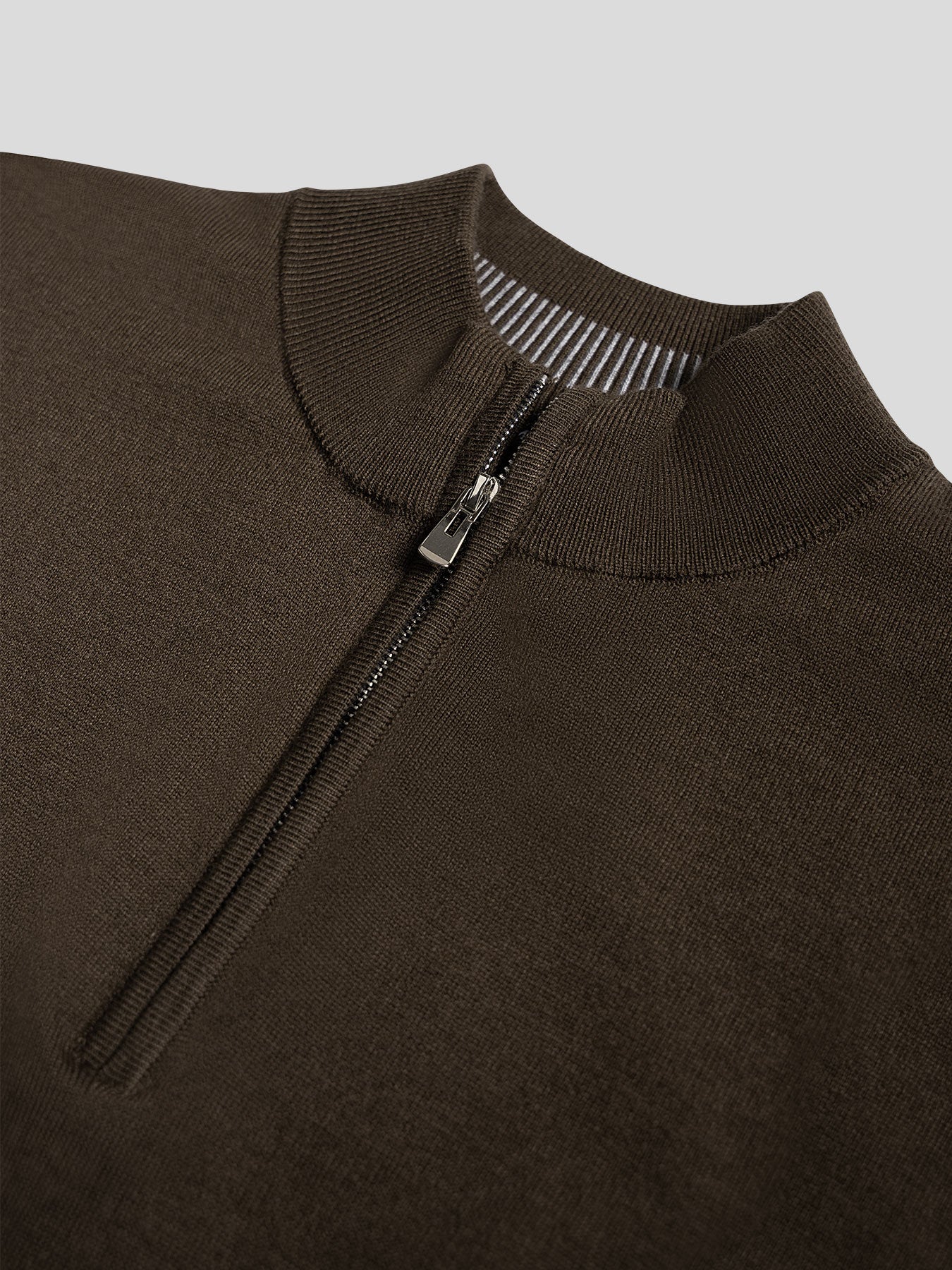 GentleKnit Washable Half Zip Mock Neck Sweater