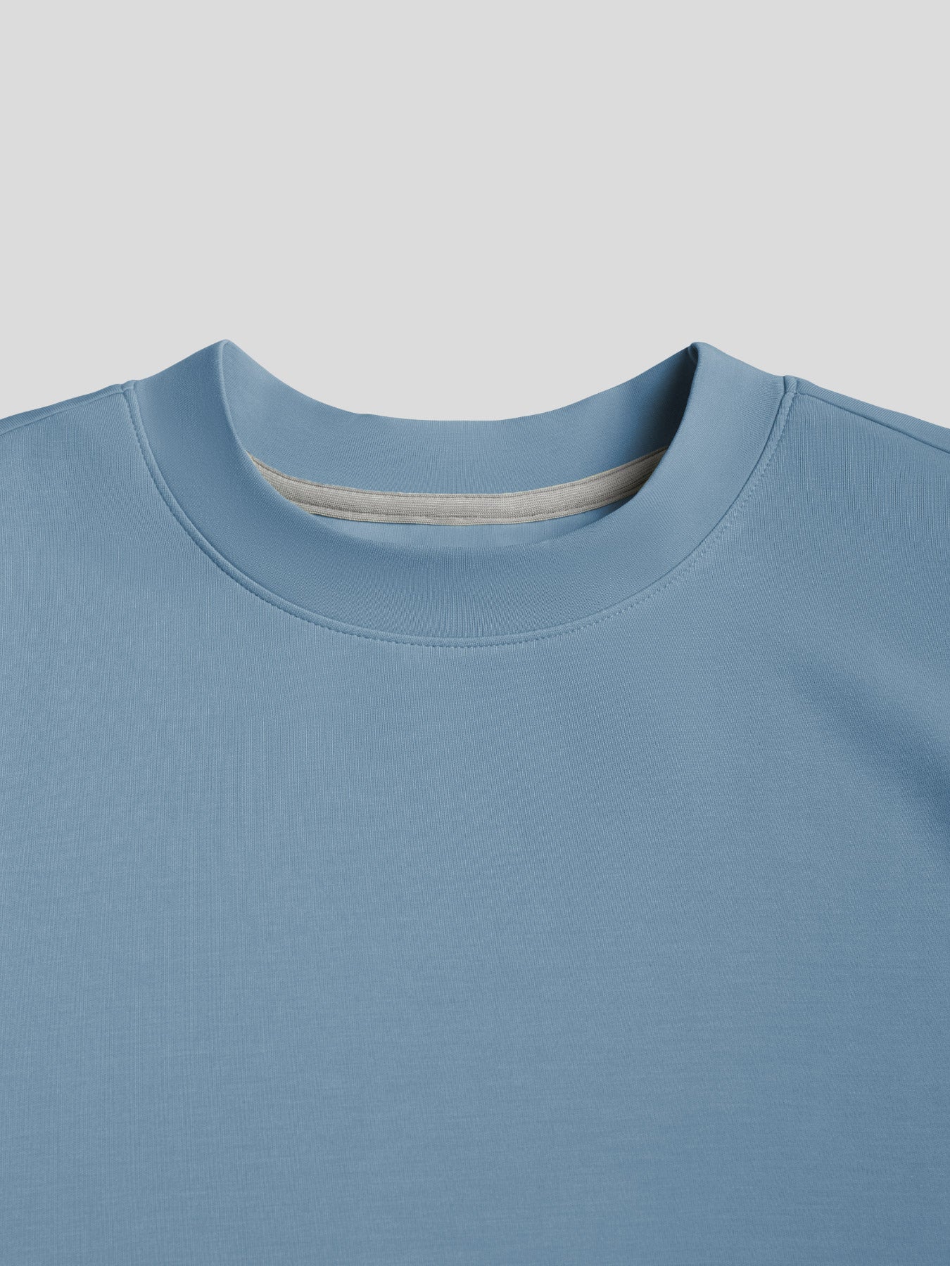 Modal Blend Elbow Patch Long Sleeve Tee:Slim Fit