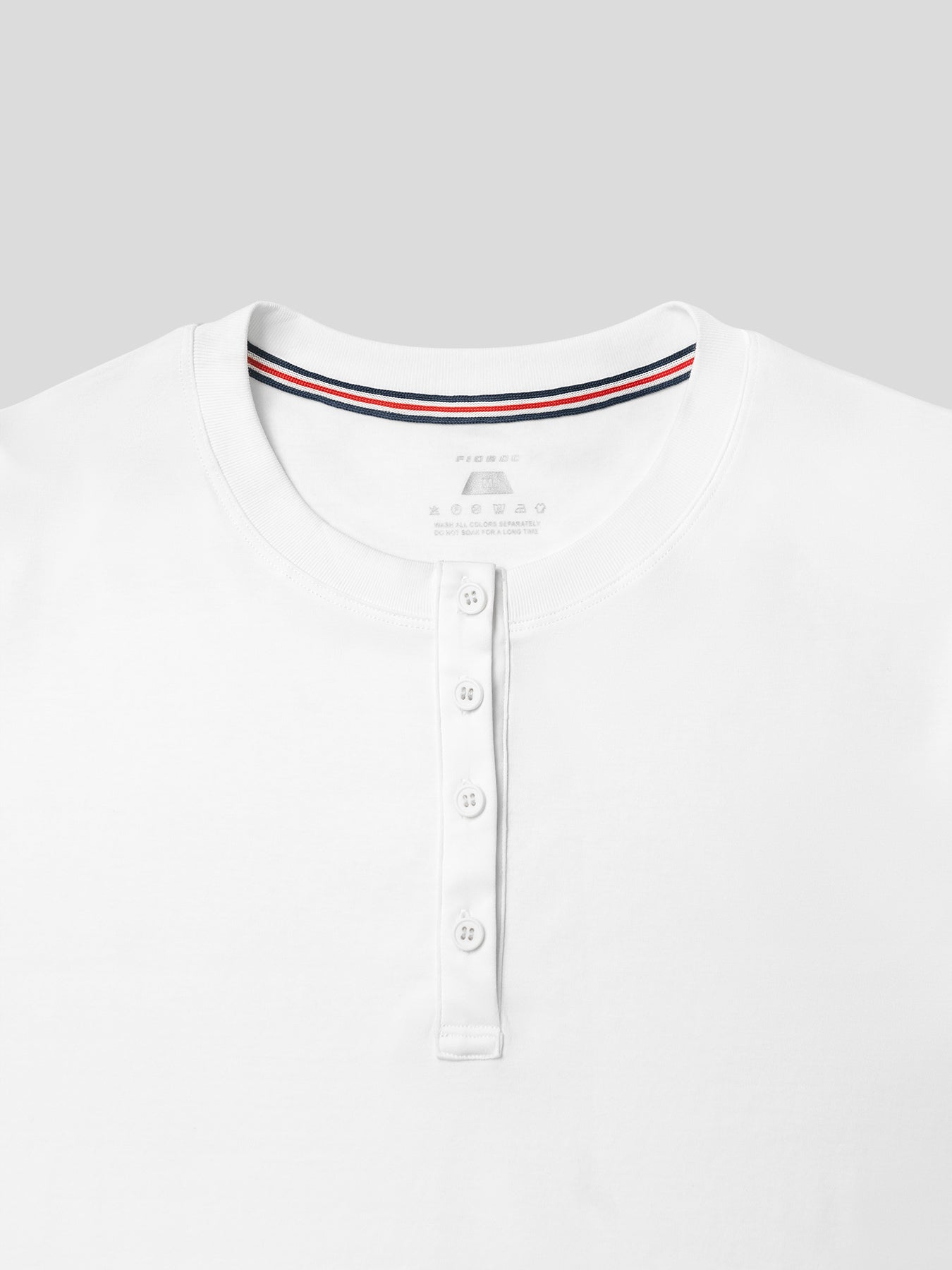 CloudWear Henley Curve-Hem Tee
