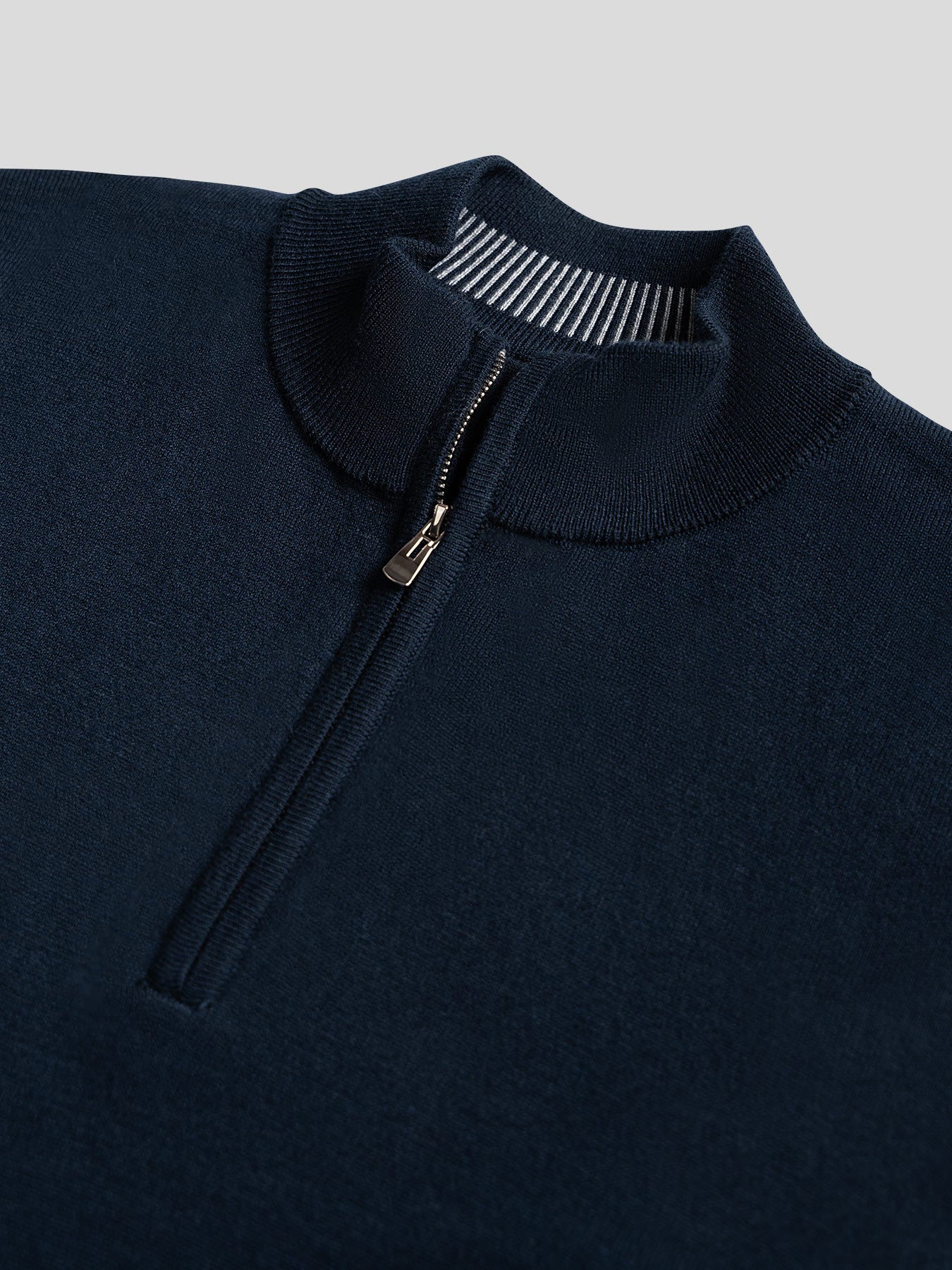 GentleKnit Washable Half Zip Mock Neck Sweater