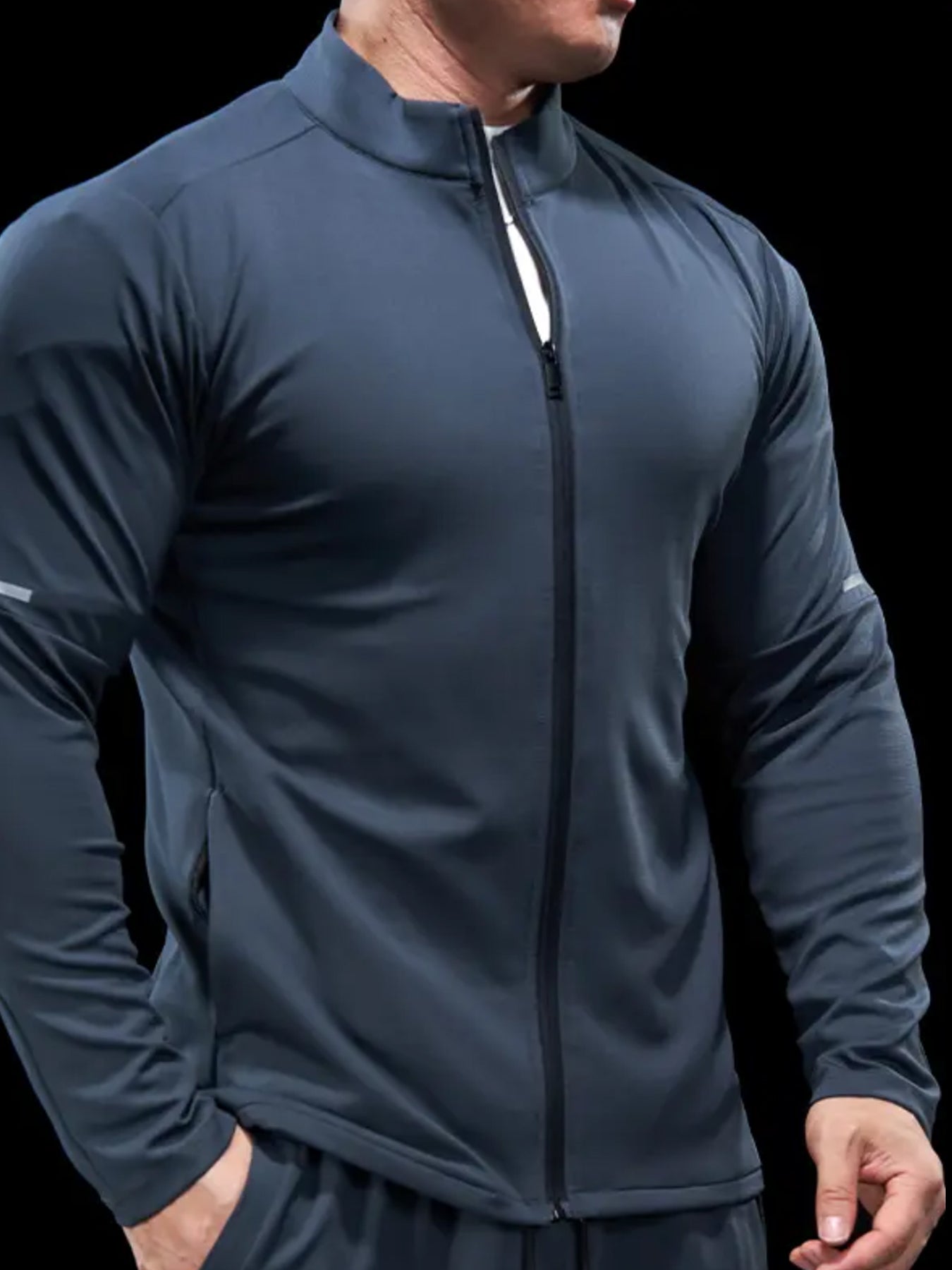 SmoothBlend Quick Dry Stand Collar Sports Fitness Jacket