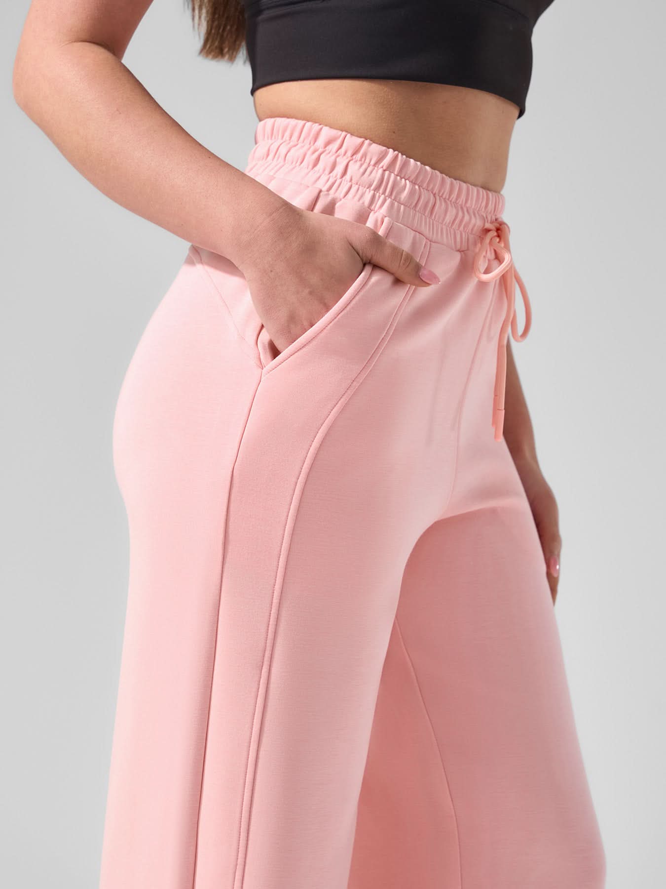 Women Modal Blend Hoodie And Wide Leg Pant Set