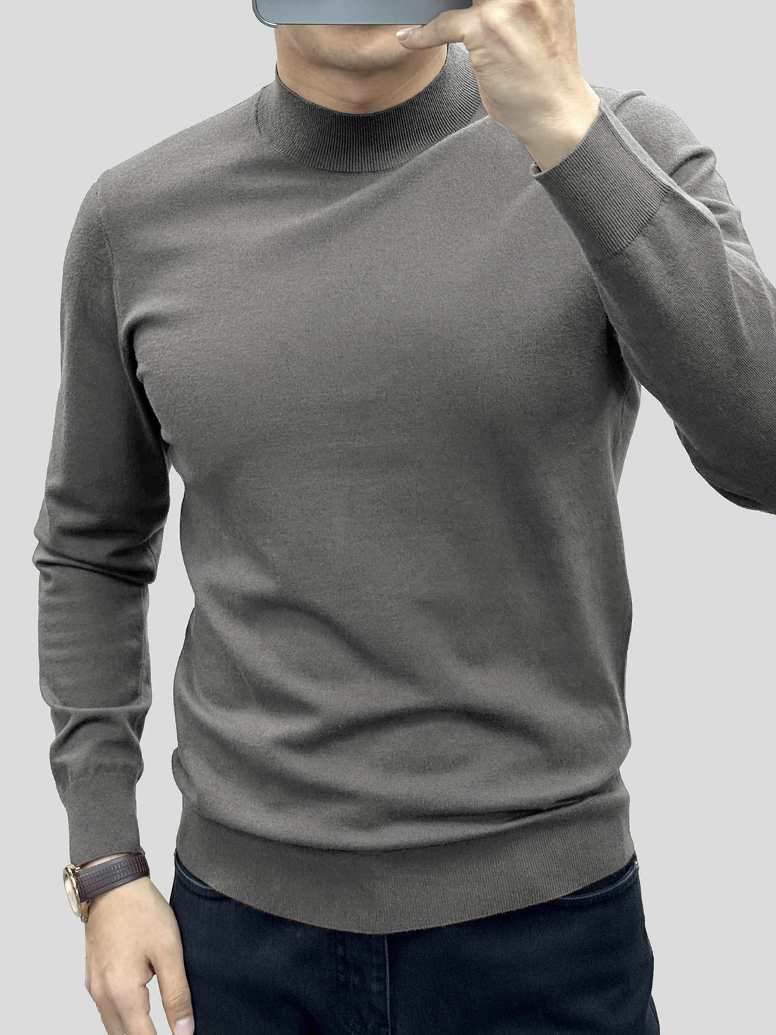 GentleKnit Mock Neck Sweater |