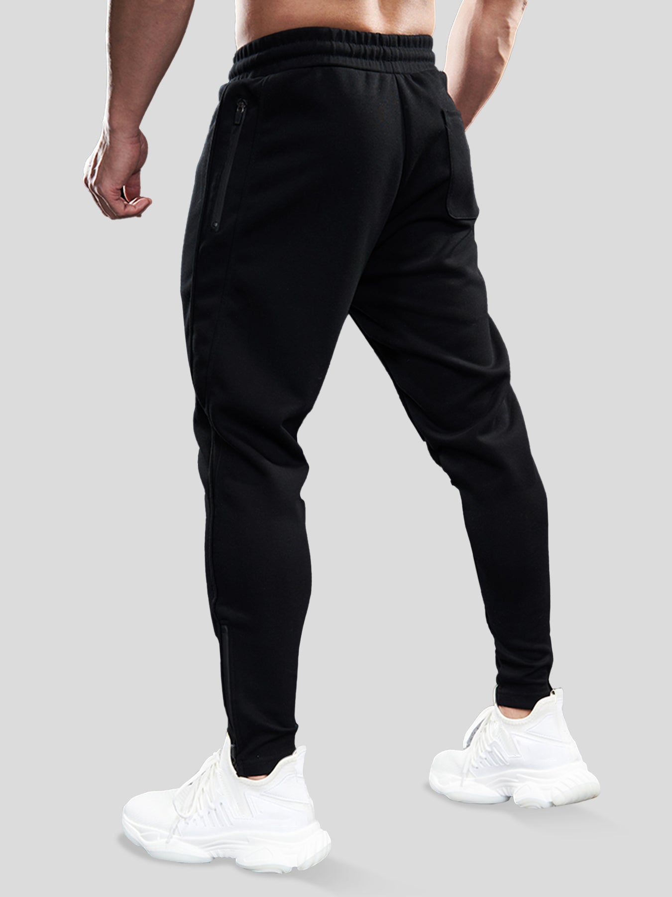 Cozyspacer Suedepatch Sweatshirt And Zip Ankle Jogger Set