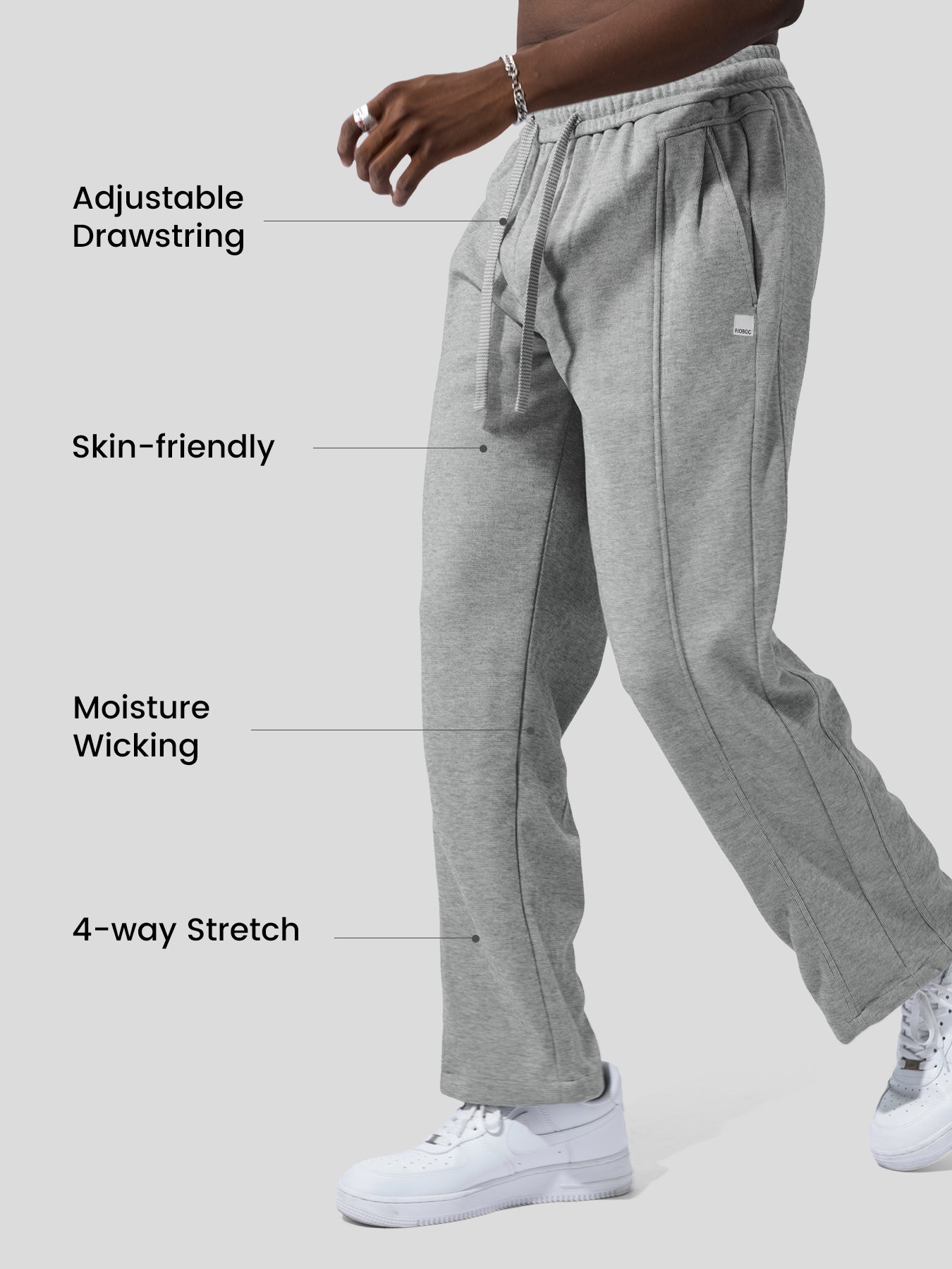 CozySpacer Winter Drawstring Straight Leg Pants Durable