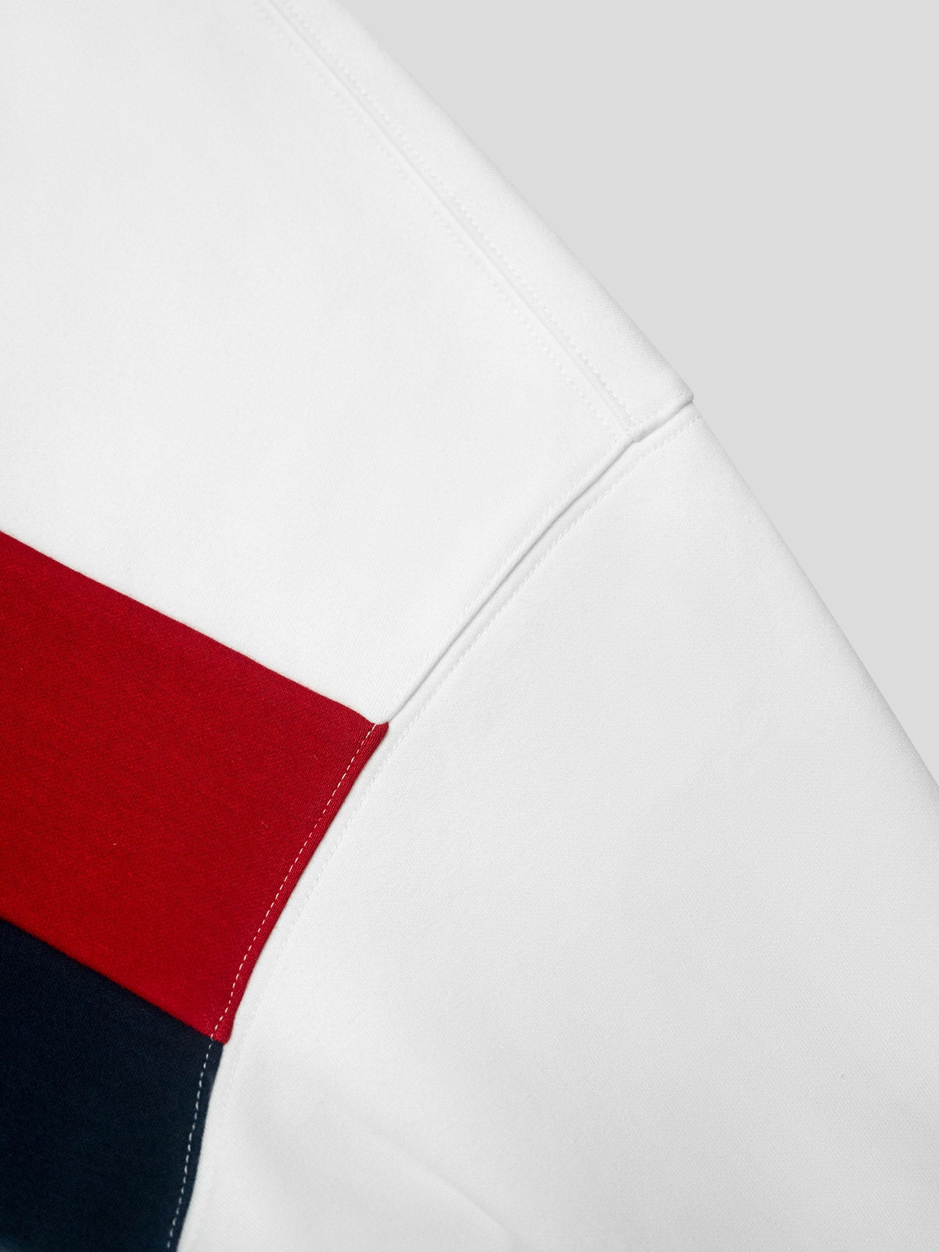 Color Block High Neck Half-Zip Sweatshirt