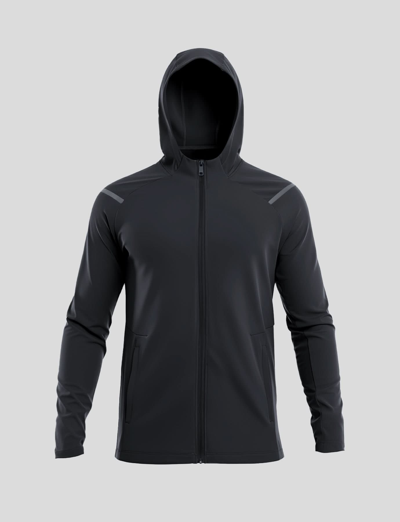 SmoothBlend Quick Dry Sports Fitness Hooded Jacket