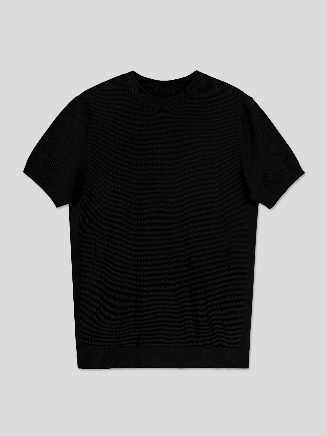 GentleKnit Honeycomb Short Sleeve Knitted T-Shirt