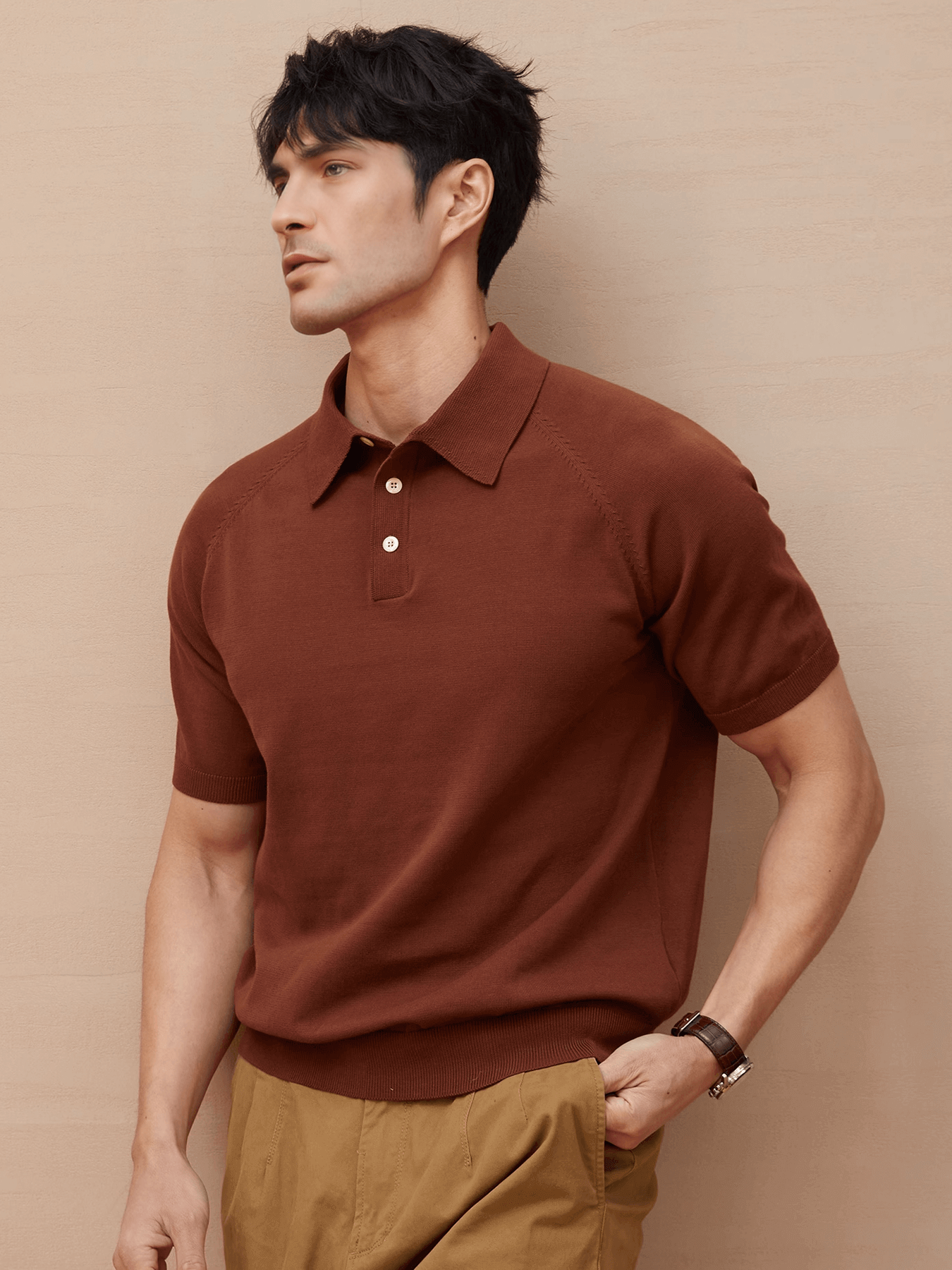 GentleKnit Short Sleeve Knitted Polo