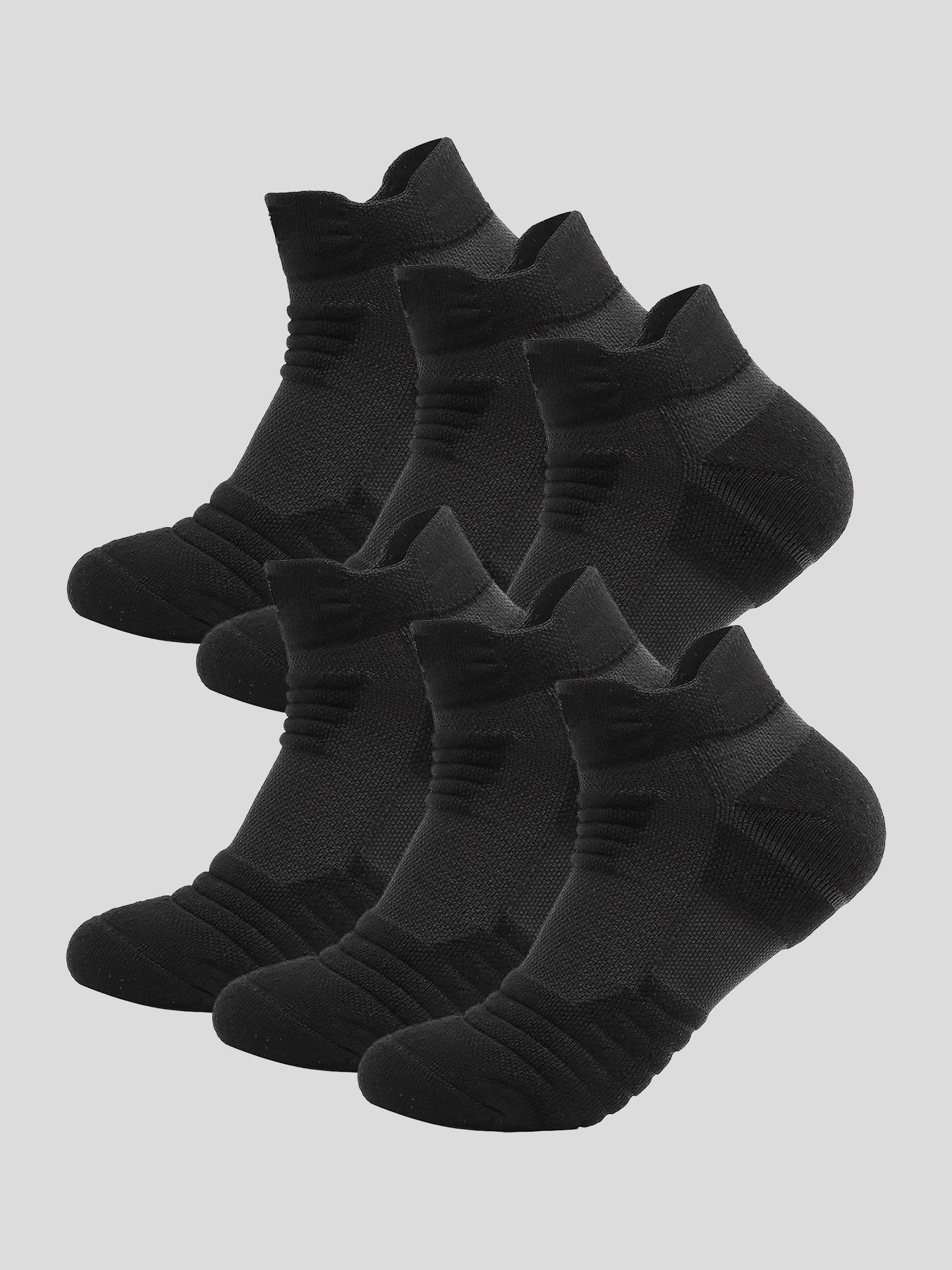 Solid Color Cotton Low Socks 6-Pack