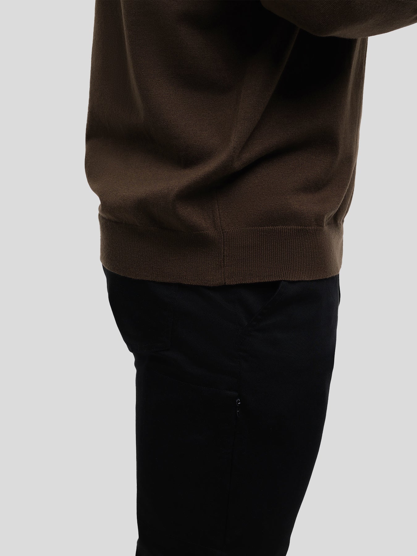 GentleKnit Washable Half Zip Mock Neck Sweater