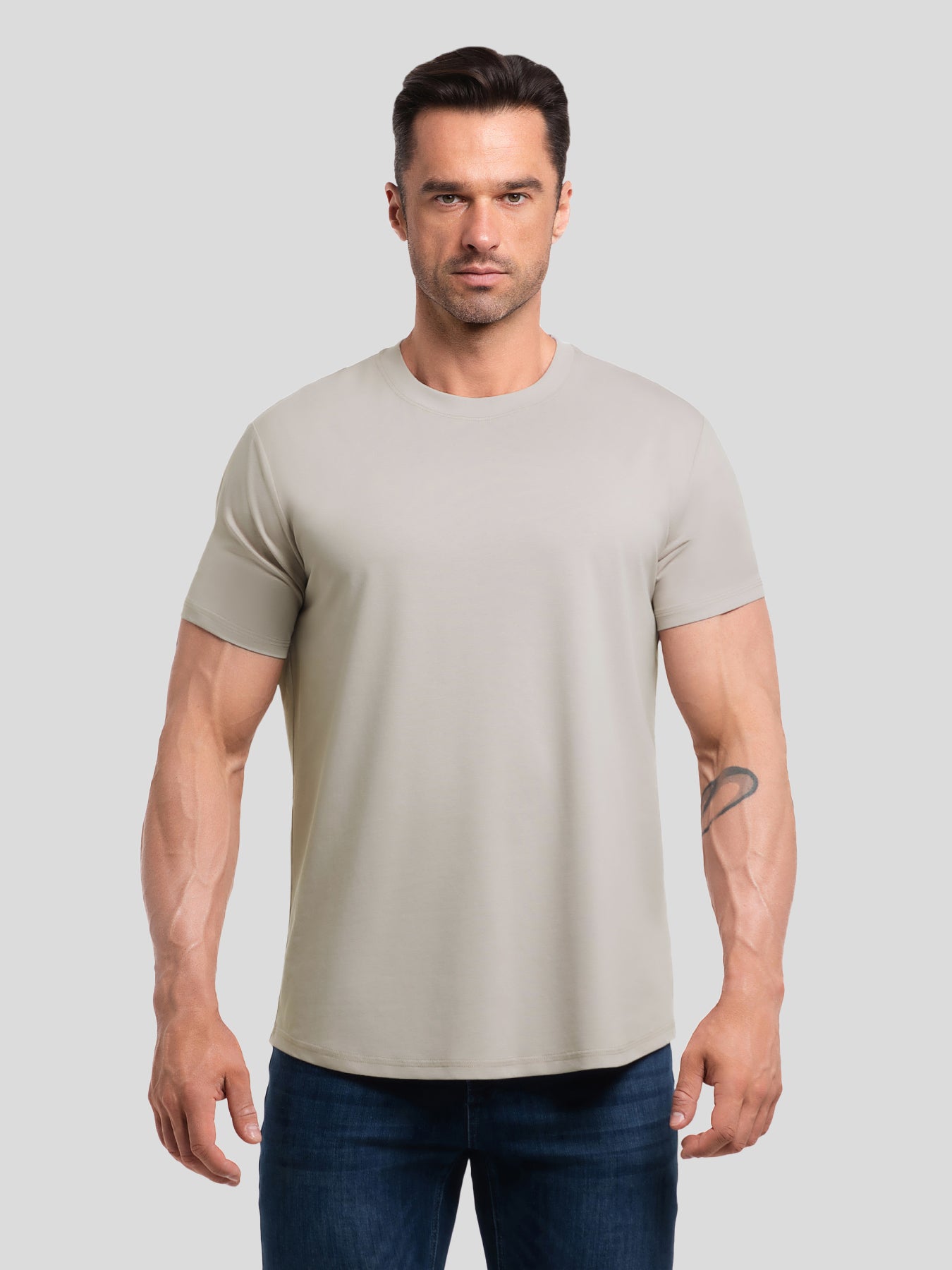 StayCool 2.0 Slim-Fit Curve-Hem Tee: New Colors