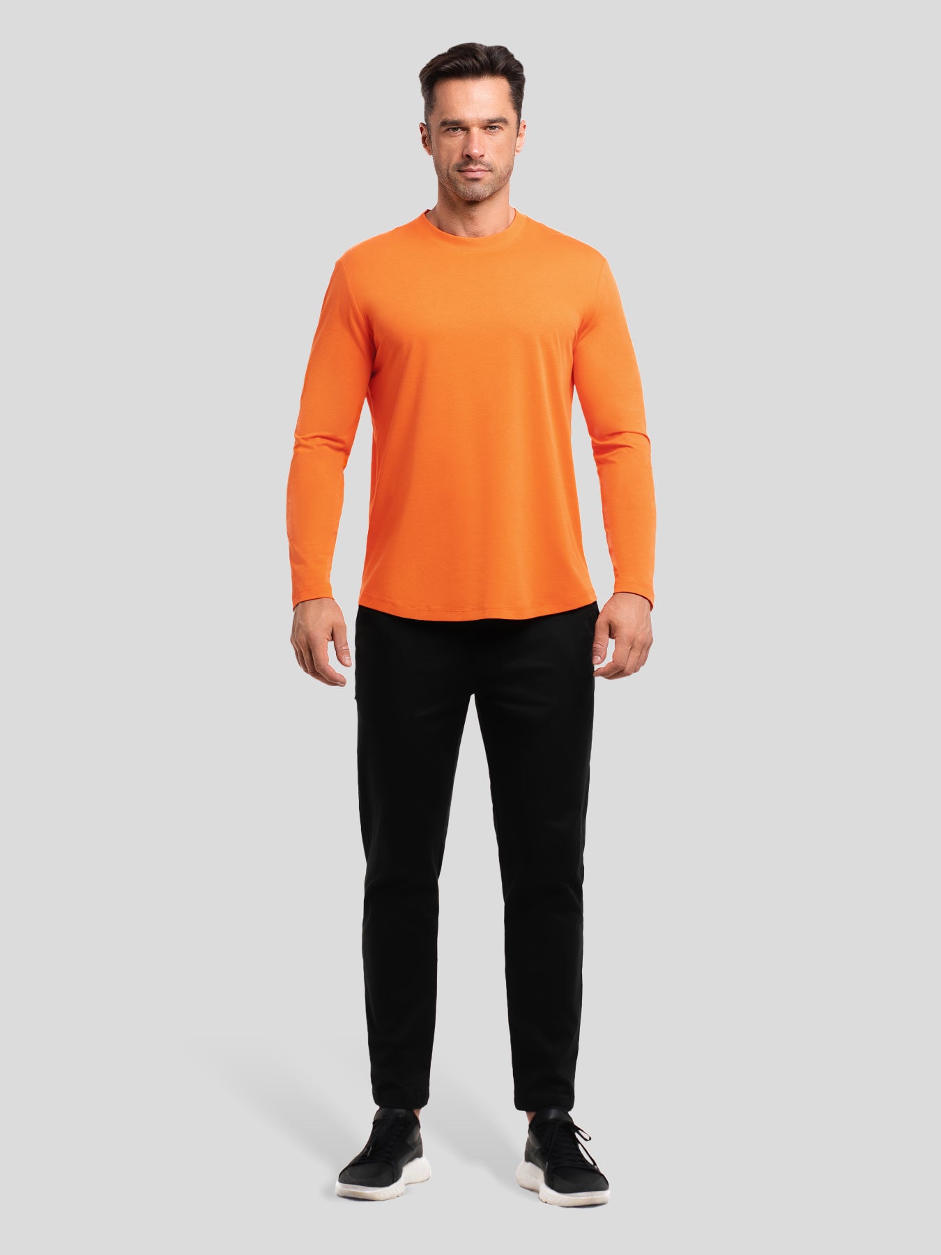 StaySmooth Slim Fit Long Sleeve Curve Hem Tee: New Colors