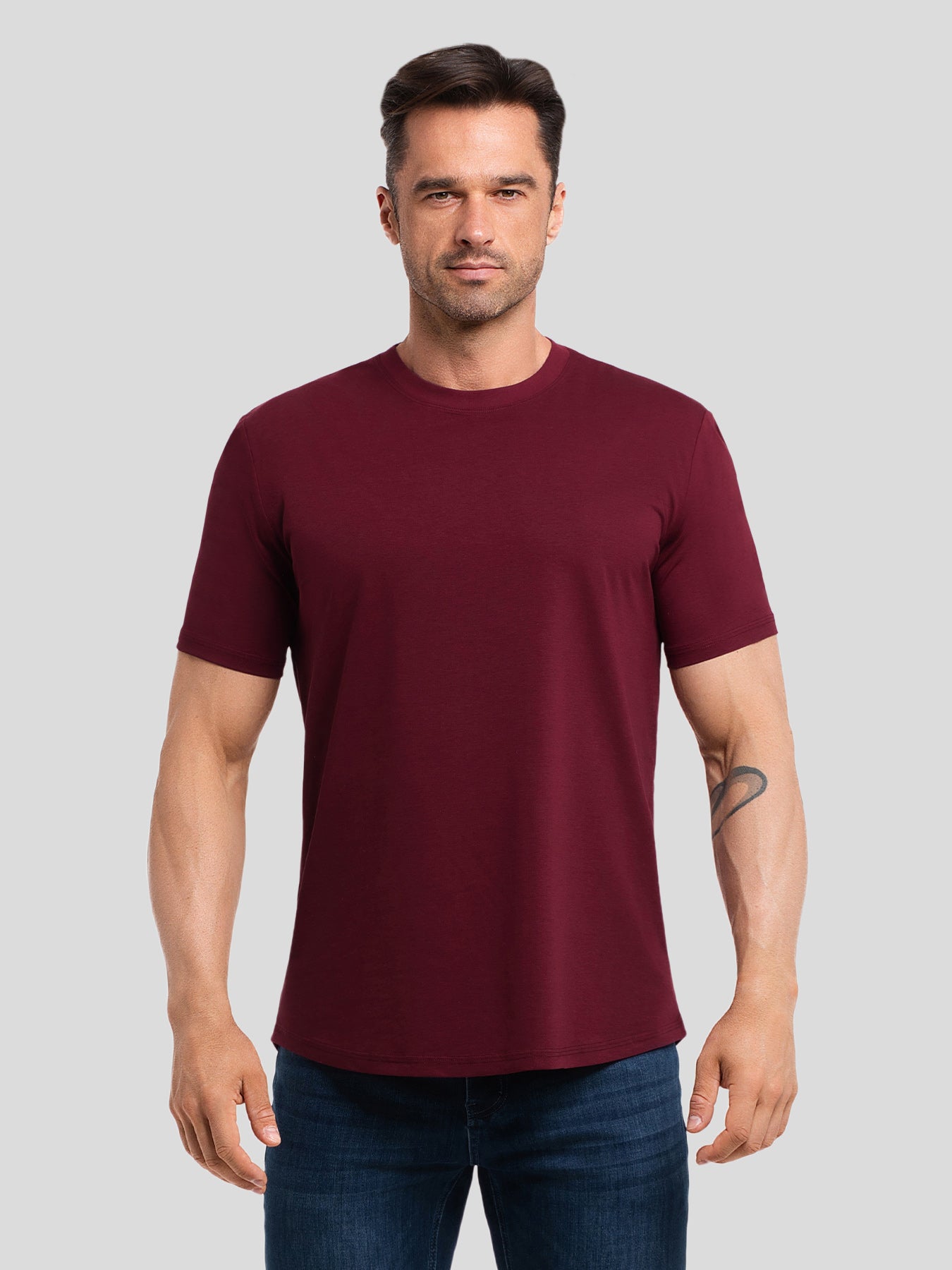 StayCool 2.0 Slim-Fit Curve-Hem Tee: New Colors