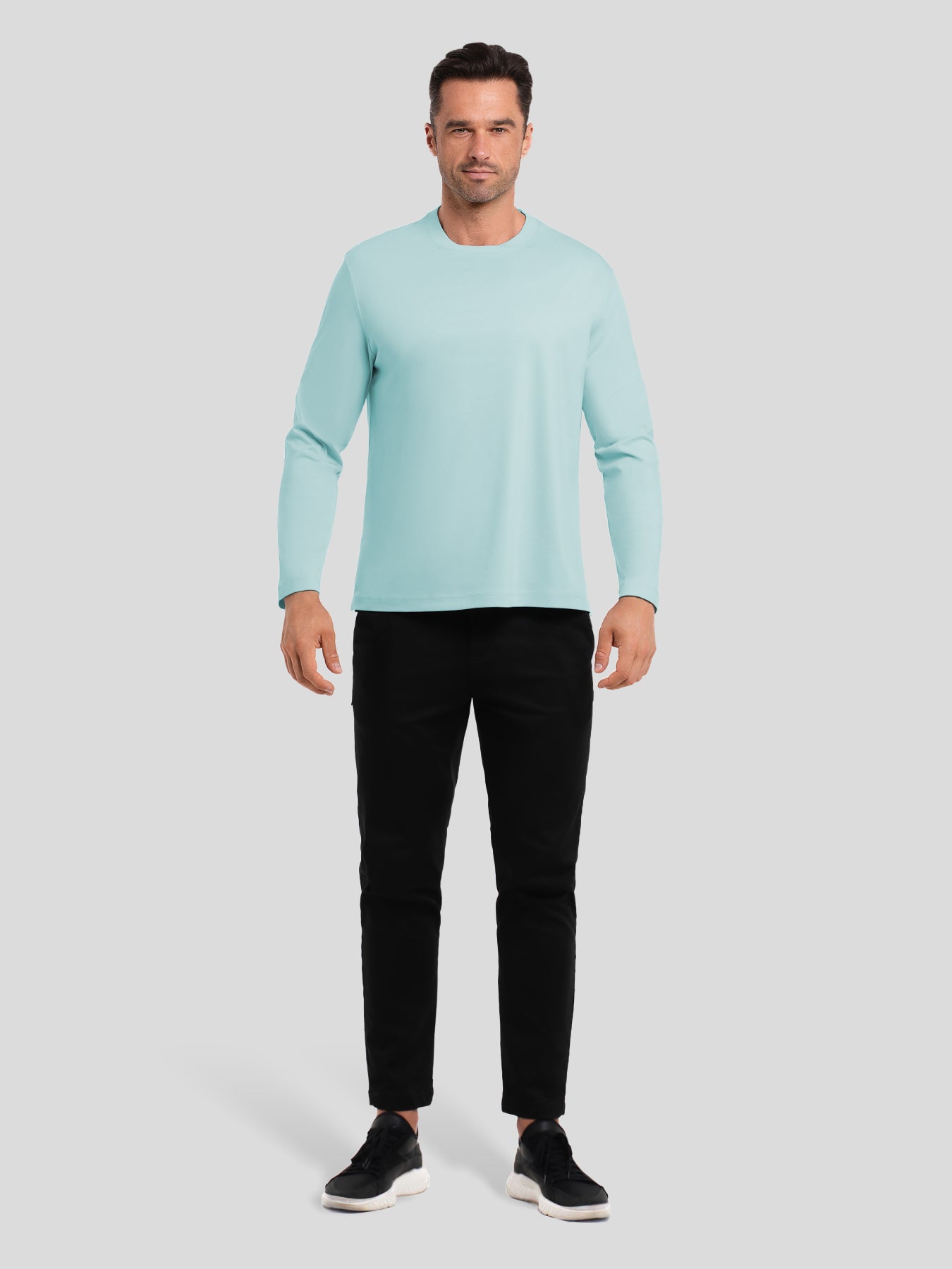 CloudWear 2.0 Split-Hem Long Sleeve Tee: Classic Fit