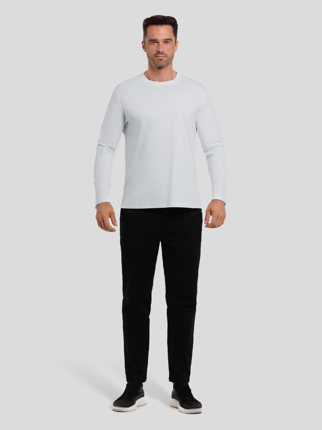 CloudWear 2.0 Split-Hem Long Sleeve Tee: Slim Fit