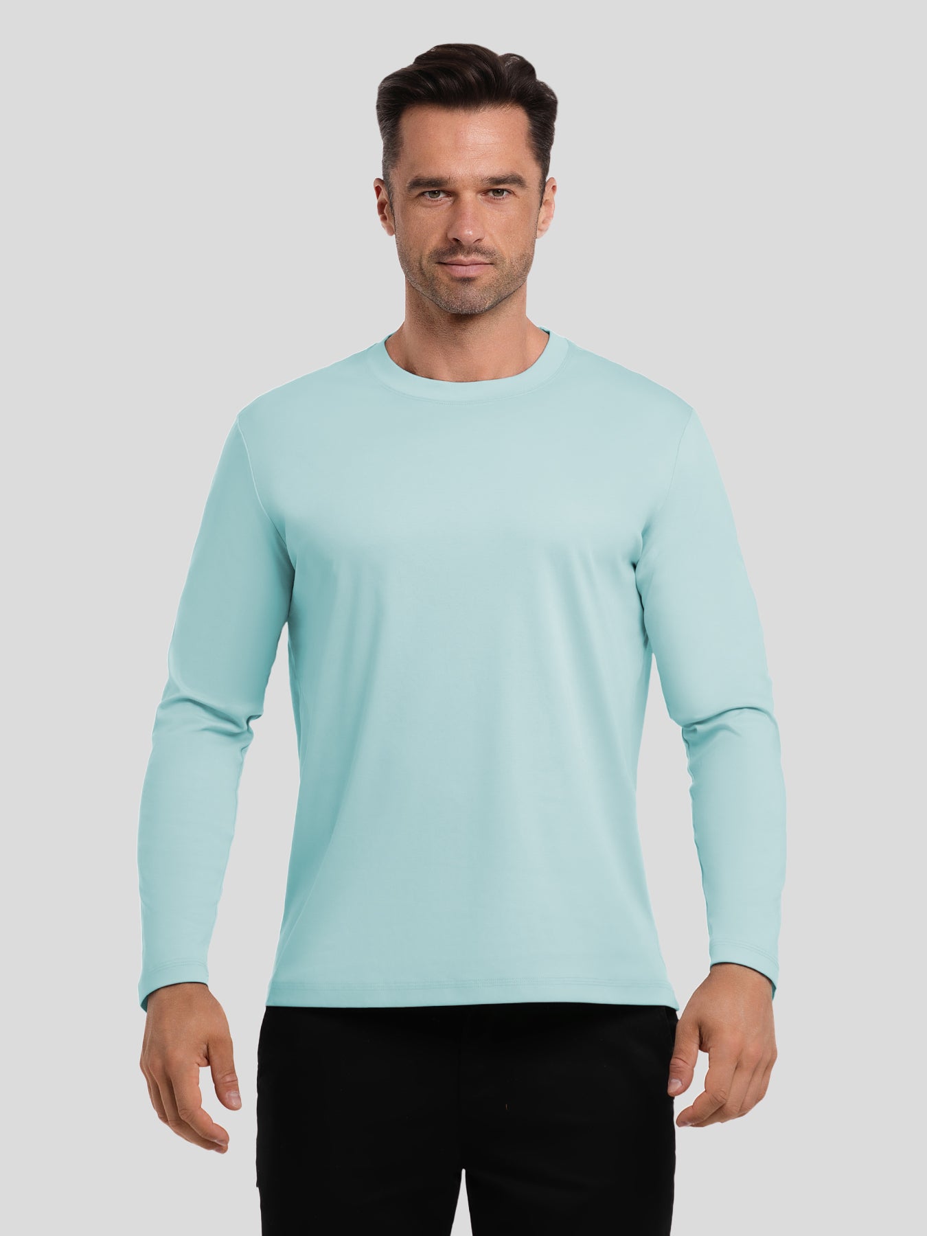 CloudWear 2.0 Split-Hem Long Sleeve Tee: Slim Fit