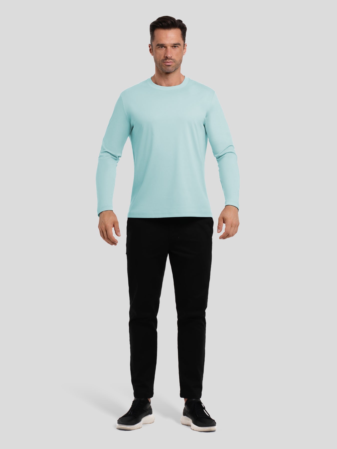 CloudWear 2.0 Split-Hem Long Sleeve Tee: Slim Fit