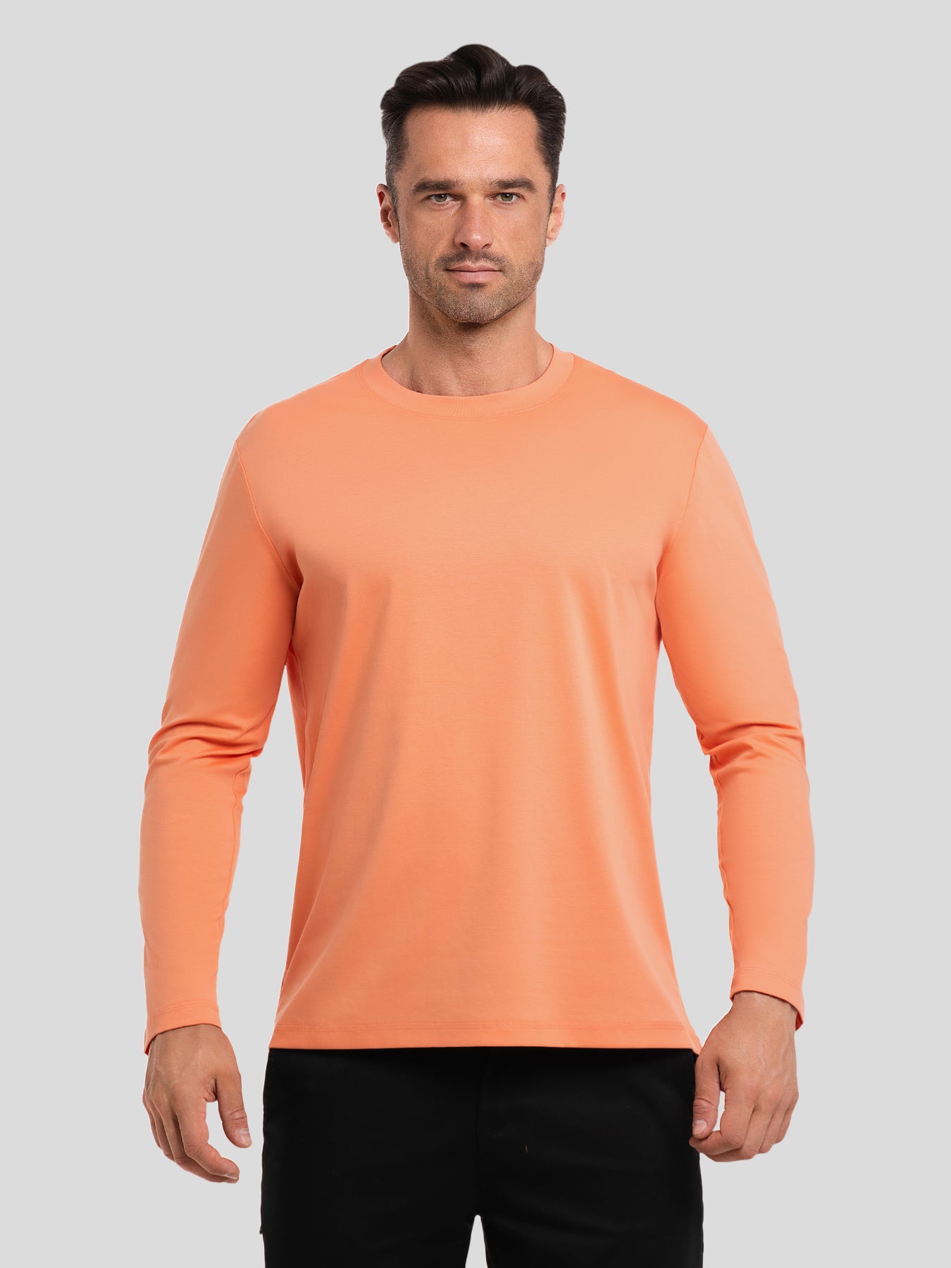 CloudWear 2.0 Split-Hem Long Sleeve Tee: Slim Fit