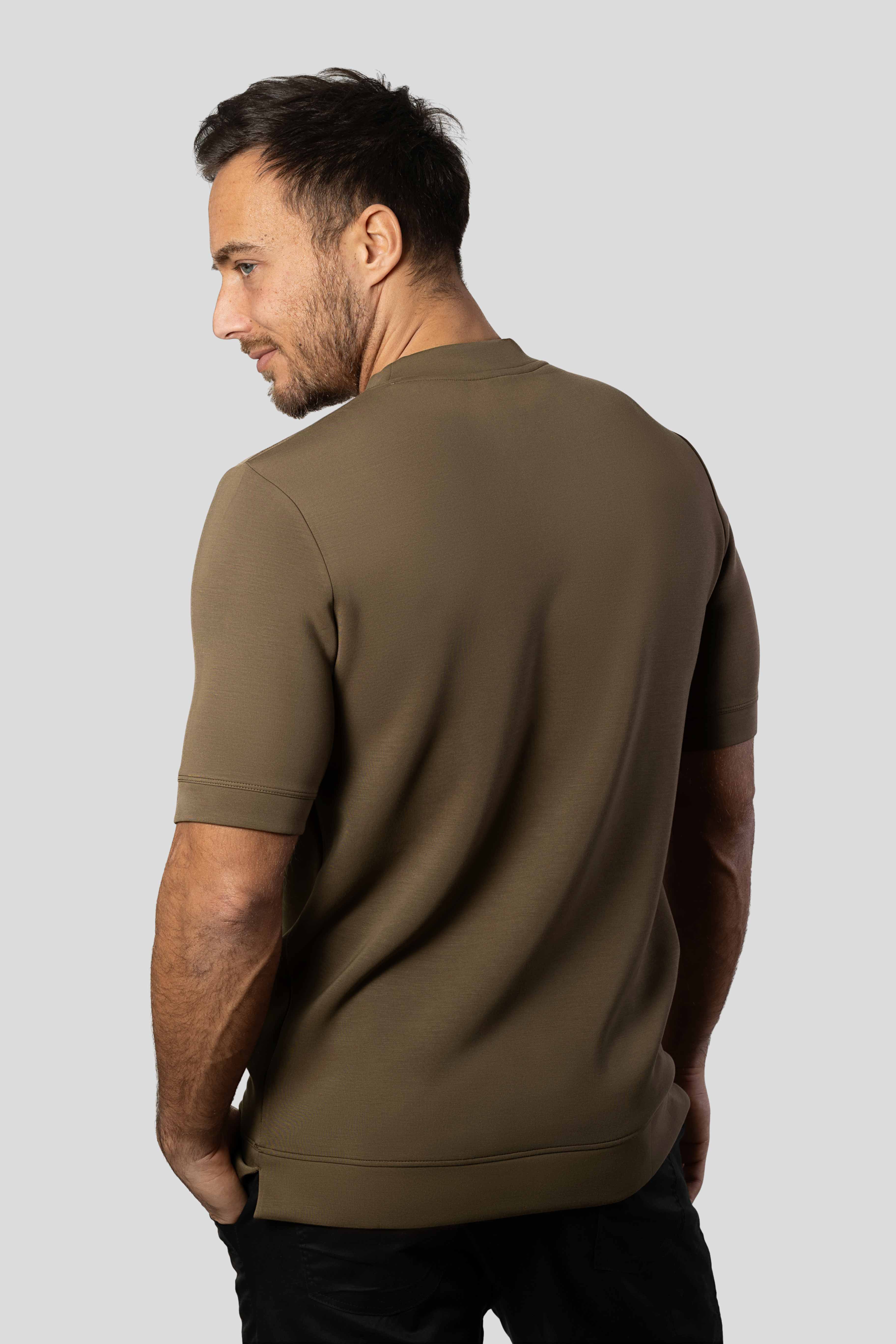 Modal Blend Short Sleeve Tee:Slim Fit
