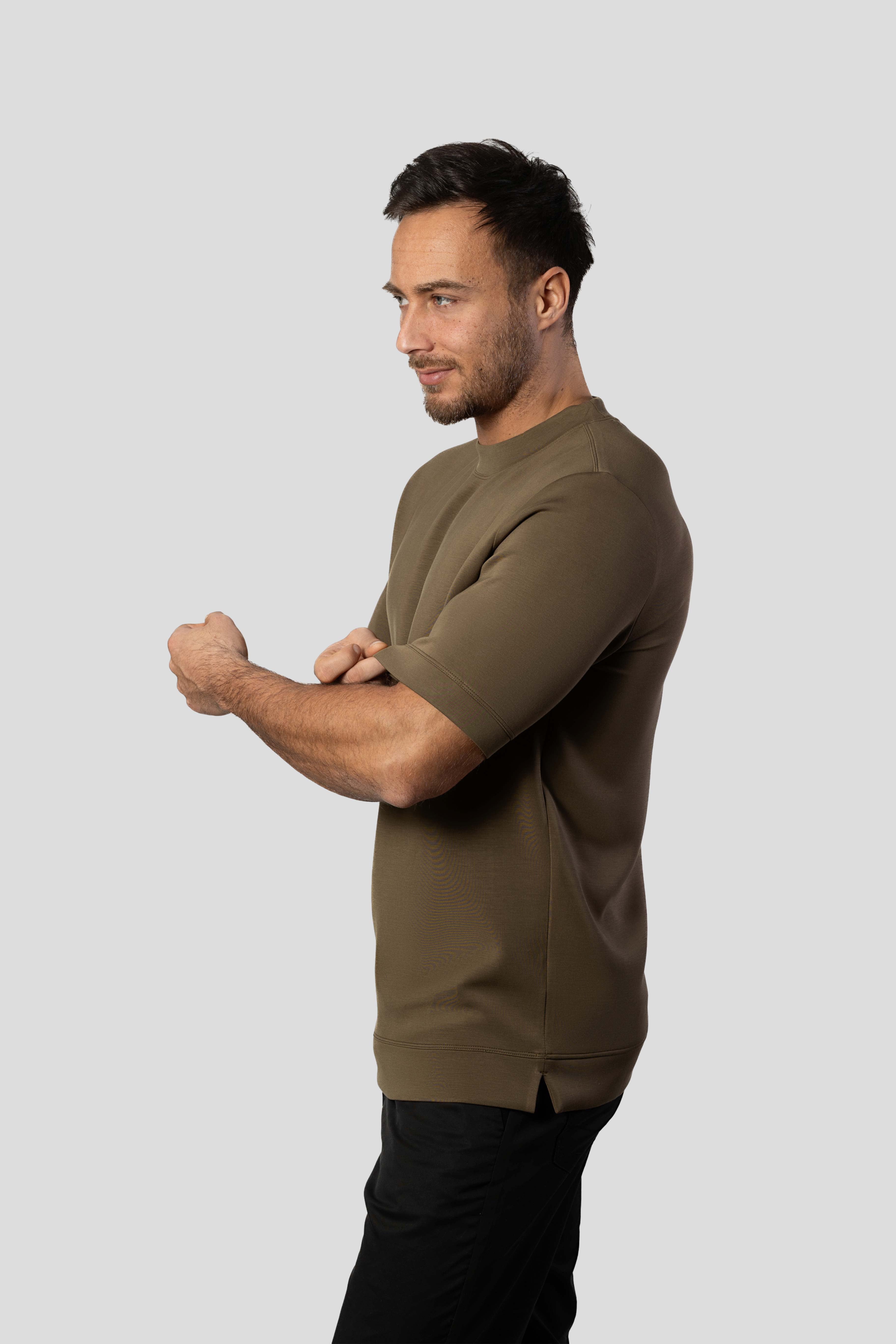 Modal Blend Short Sleeve Tee:Slim Fit